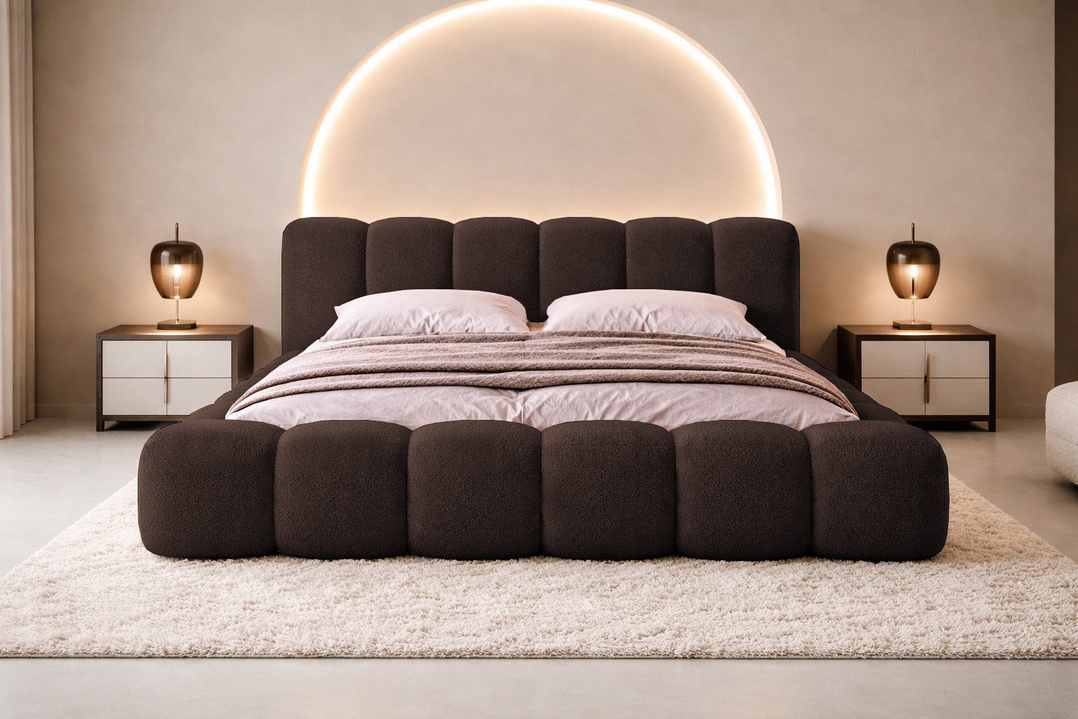 Compleo Polsterbett Designerbett, Wolkenbett, TOPSELLER, Modern Schlafzimme günstig online kaufen