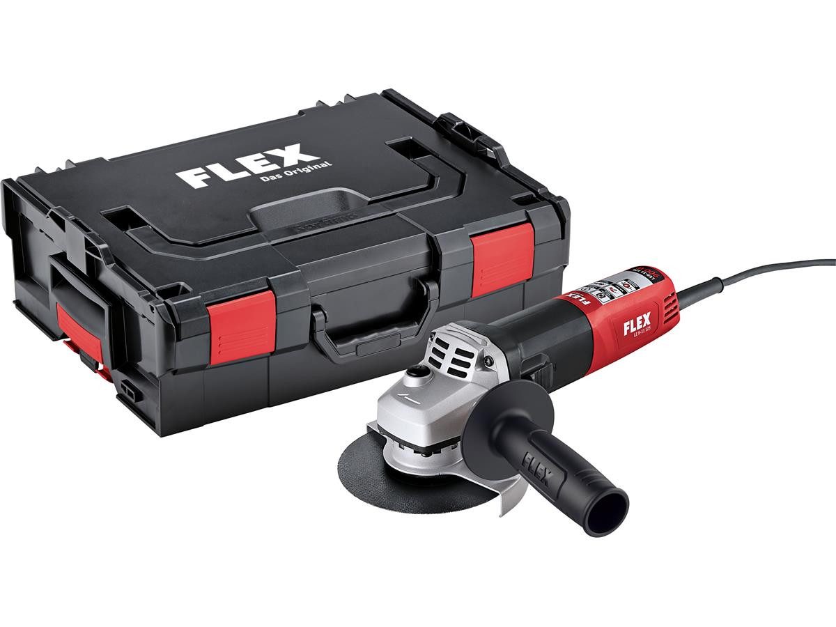 Flex Winkelschleifer LE 9-11 125 230/CEE, max. 11500 U/min, (inkl. L-BOXX, FicTec Mutter, 10 Trennscheiben)