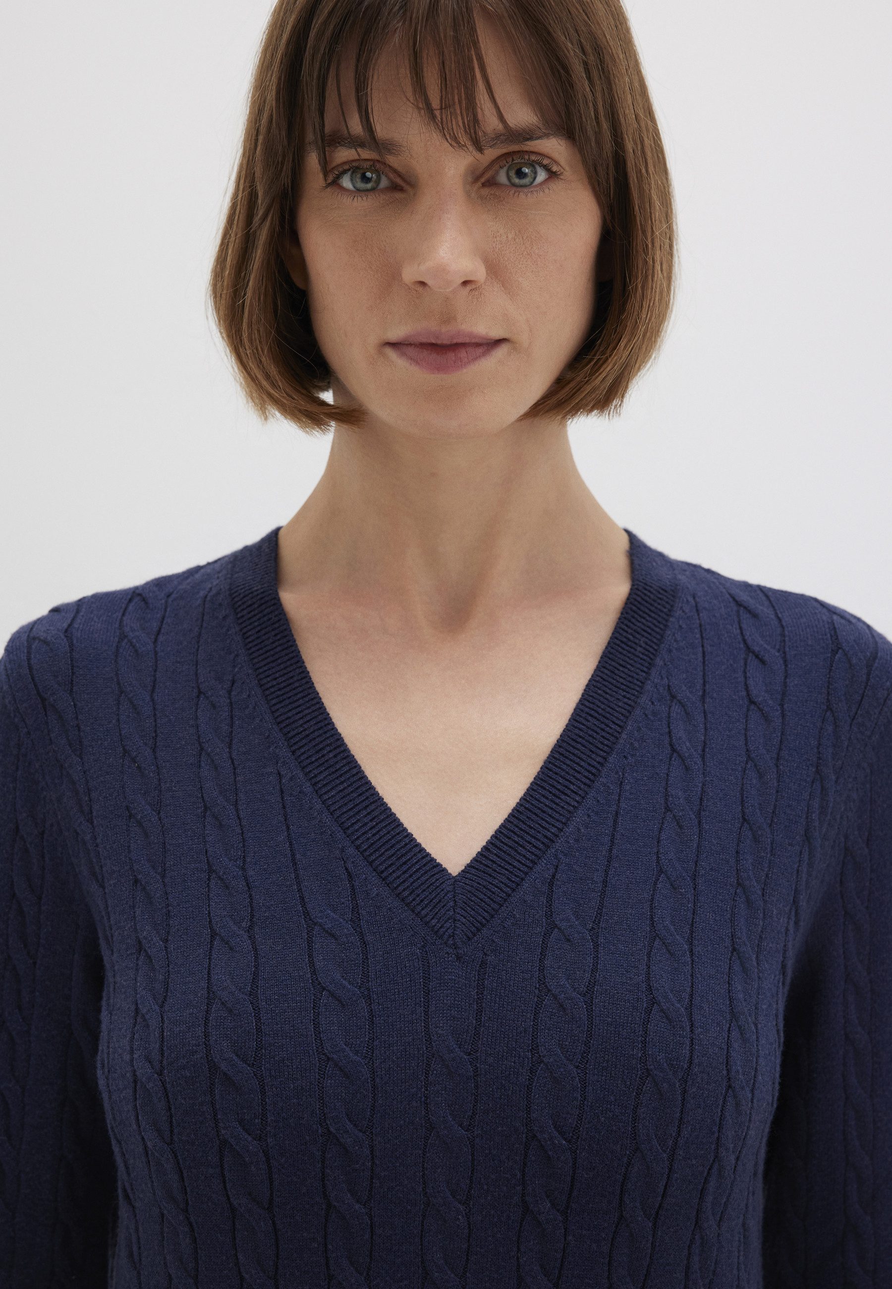 Mavi V-Ausschnitt-Pullover V-NECK SWEATER Pullover Feinstrick