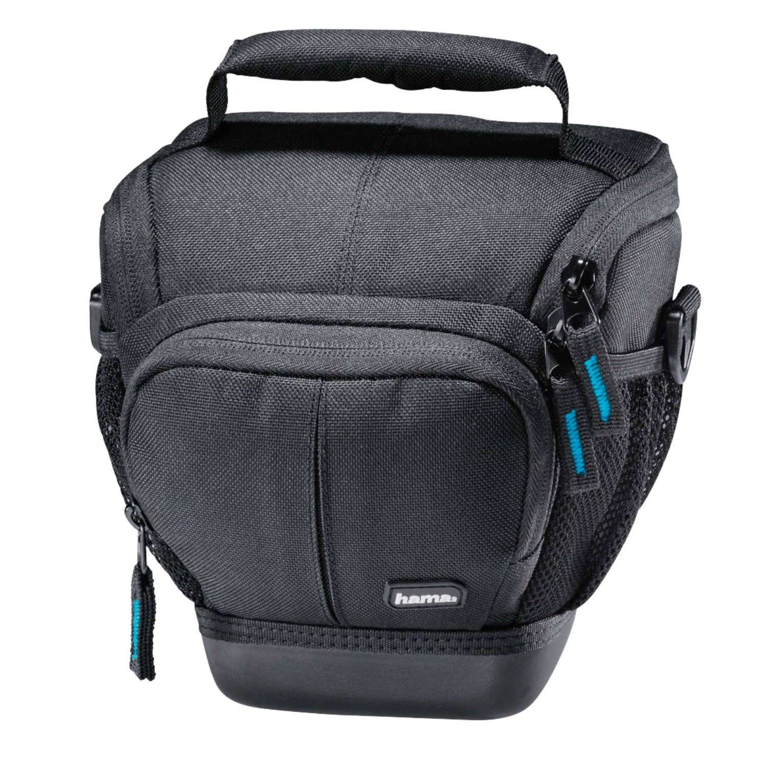 Hama Kameratasche Kamera-Tasche Colt Universal für DSLR, Inneneinteilung, Schultergurt, Tragegriff, Gürtel-Schlaufe, Seitentaschen, fester Boden