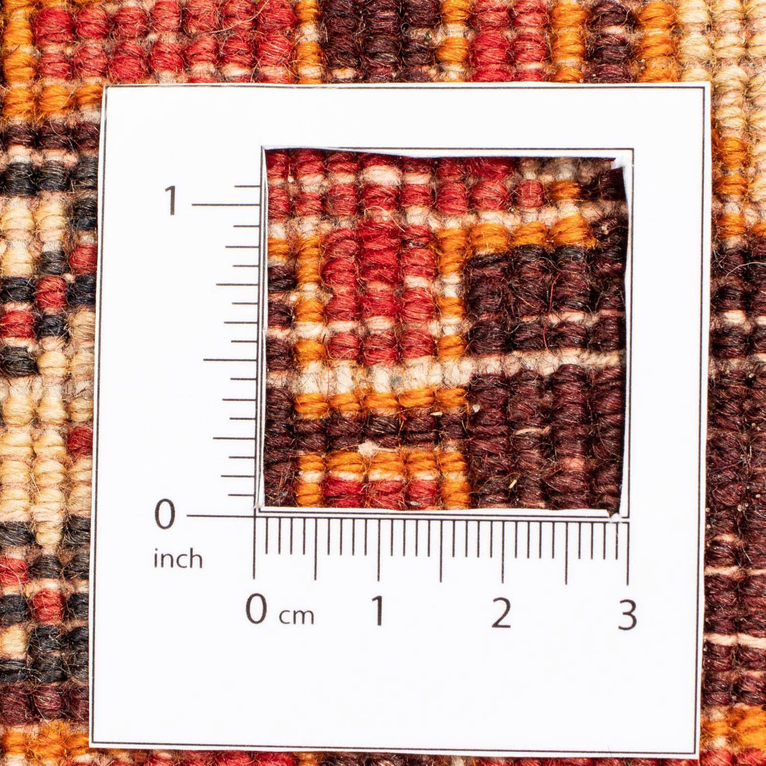 cm, 203 Höhe: rechteckig, mit Unikat x 274 morgenland, Wollteppich mm, Medaillon Zertifikat Shiraz 10 Rosso