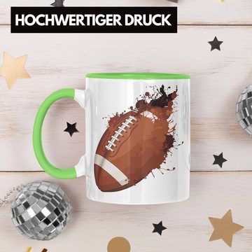 Trendation Tasse American Football Tasse Geschenk Football-Spieler Geschenkidee Grafik