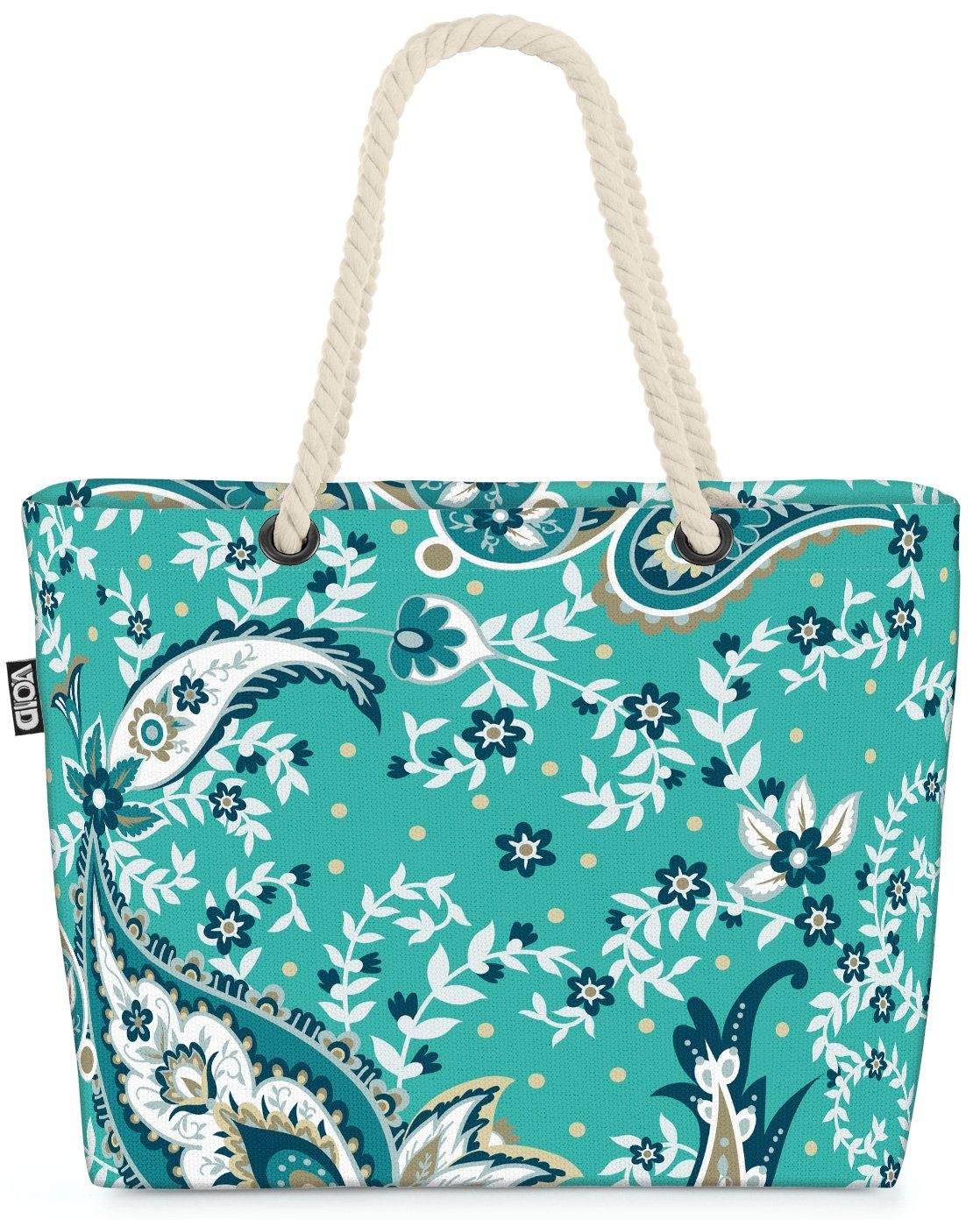 VOID Strandtasche (1-tlg), Paisley Muster Beach Bag modern ornament floral deco tropisch elegant türkisch