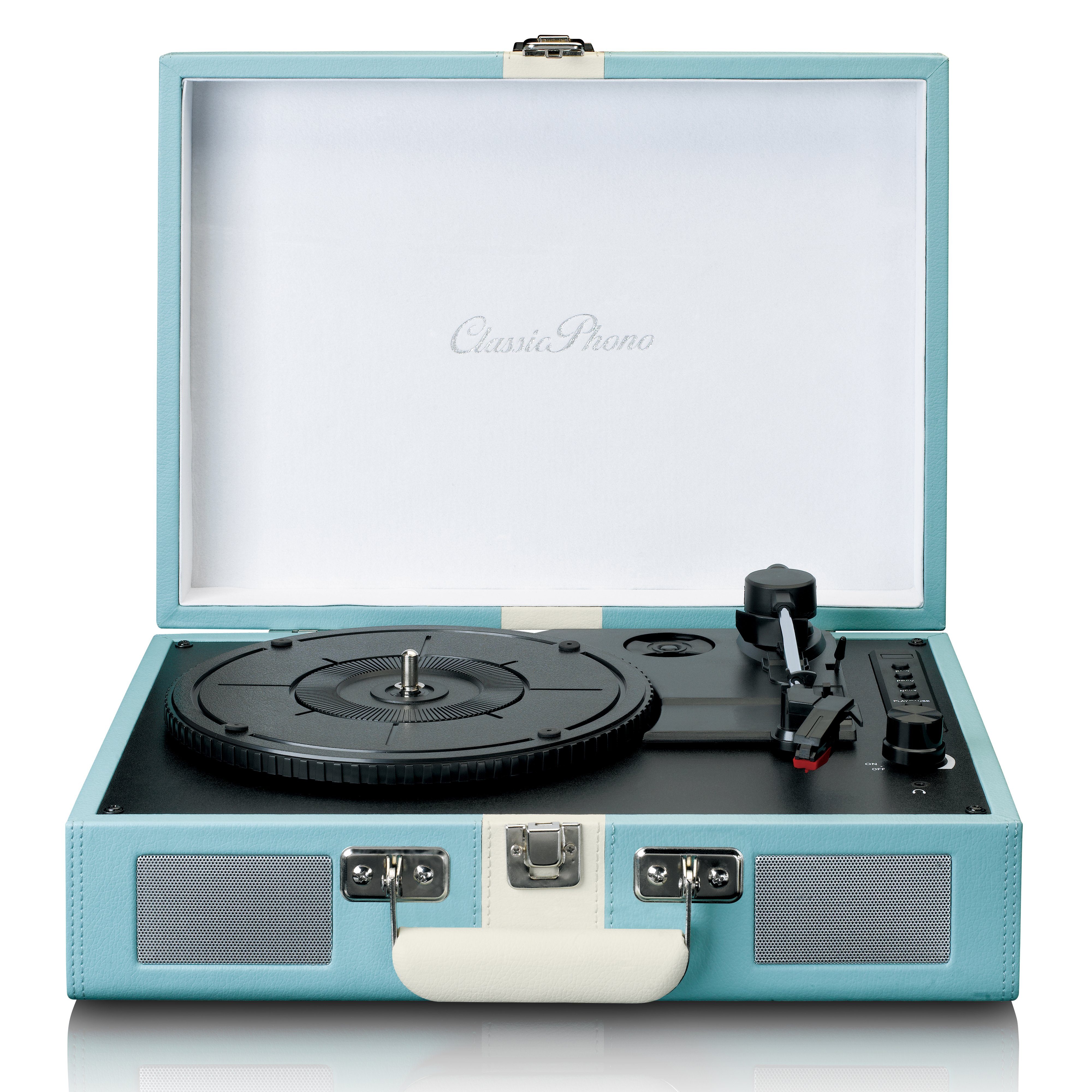 Lenco TT-110BUWH Plattenspieler (Riemenantrieb, Bluetooth, Retro-Design, Bluetooth, AUX-Streaming und Vinyl zu MP3-Formatierung)
