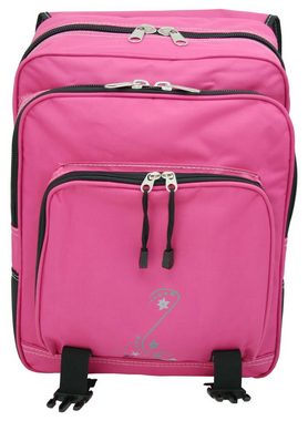 BAG STREET INTERNATIONAL Schulranzen - Schulrucksack Flower Design Pink für Mädchen