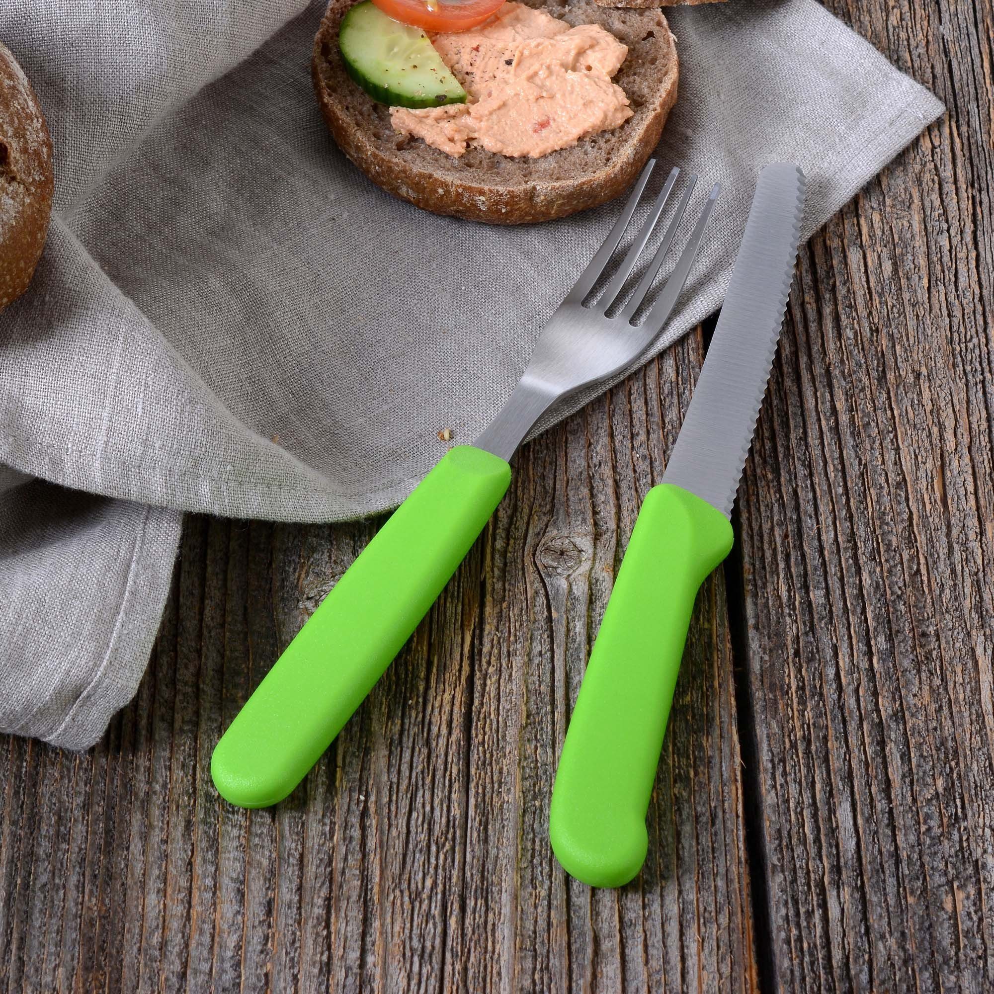 GRÄWE Tafelgabel GRÄWE Tafelgabeln, Edelstahl, bunte Griffe