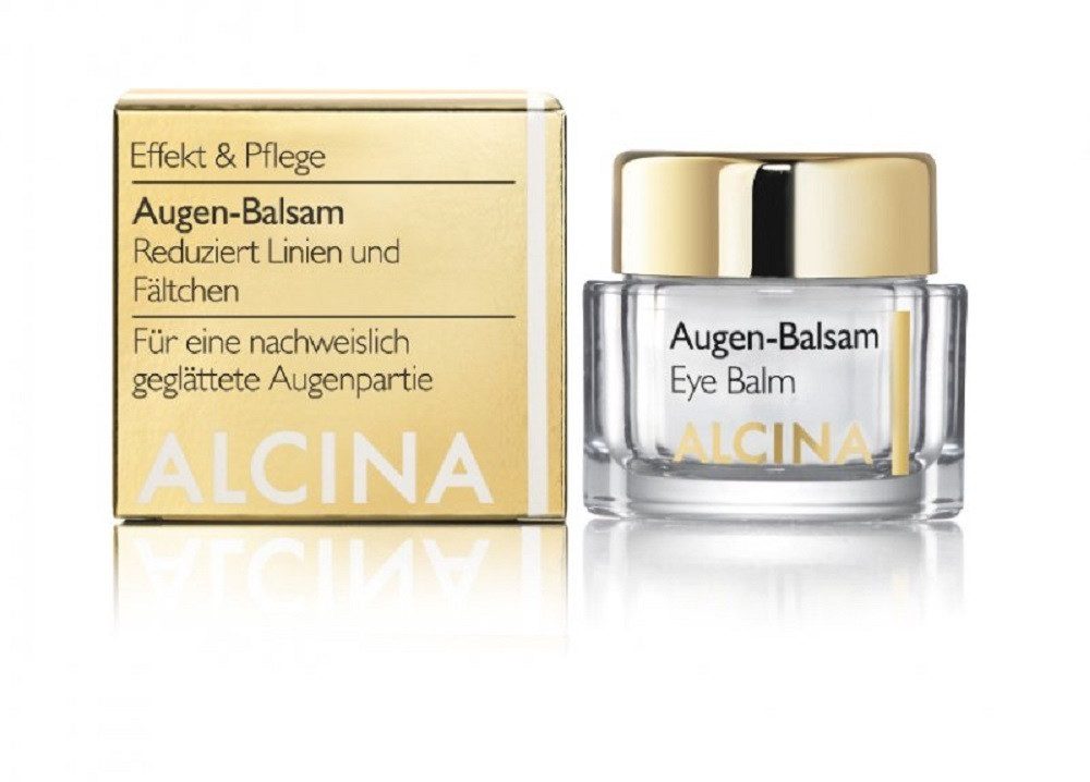 ALCINA Augencreme ALCINA Augen-Balsam Eye Balm faltenglättende Augenpflege (15 ml), Das Augenbalsam glättet Fältchen, fördert Collagen, verjüngt.