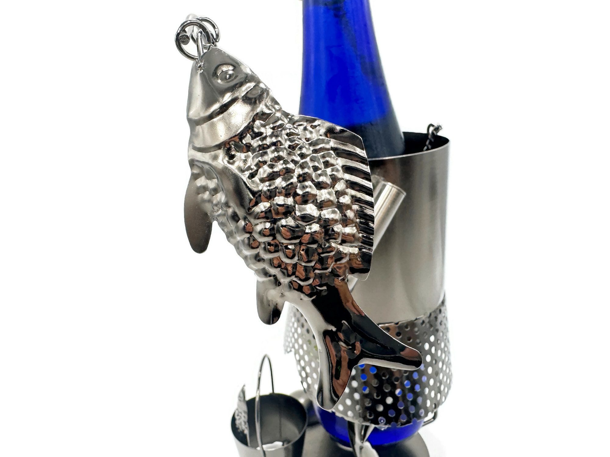eXODA Weinflaschenhalter Angler Phil Metall Figuren günstig online kaufen