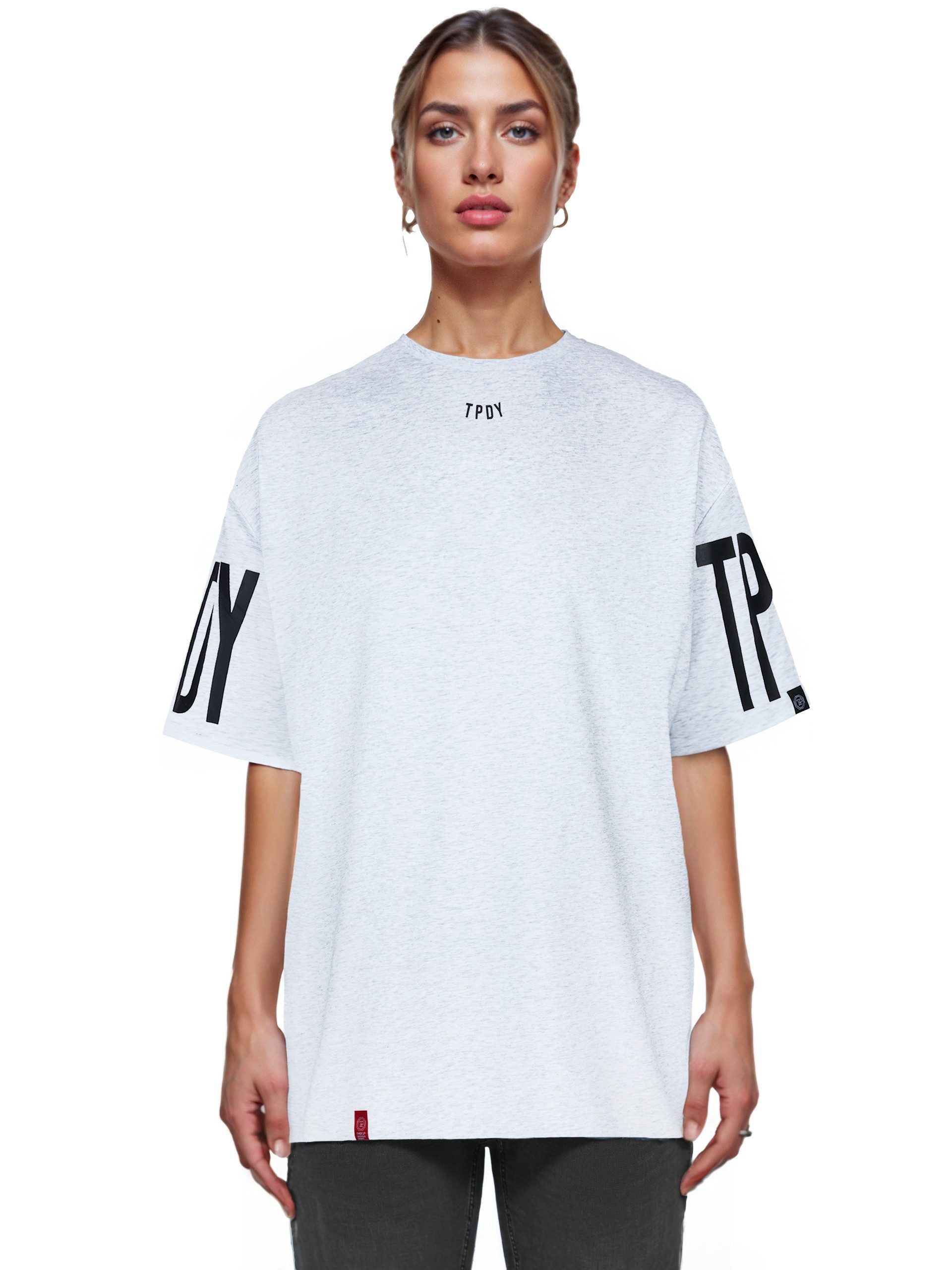 trueprodigy Oversize-Shirt Viktor F Logoprint Rundhals günstig online kaufen