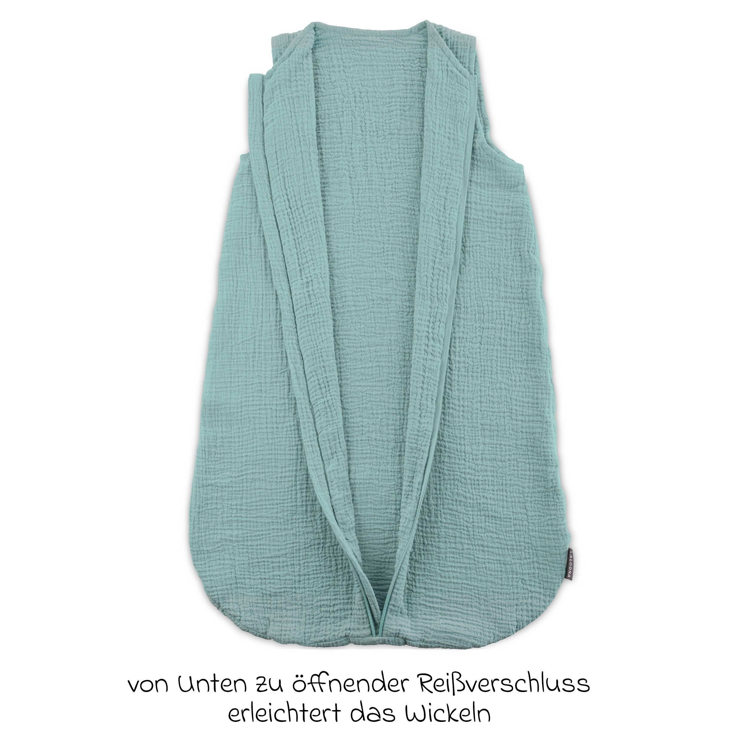 LaLoona Schlafsack Mint, Baby Mull Schlafsack Sommerschlafsack ohne Ärmel, günstig online kaufen