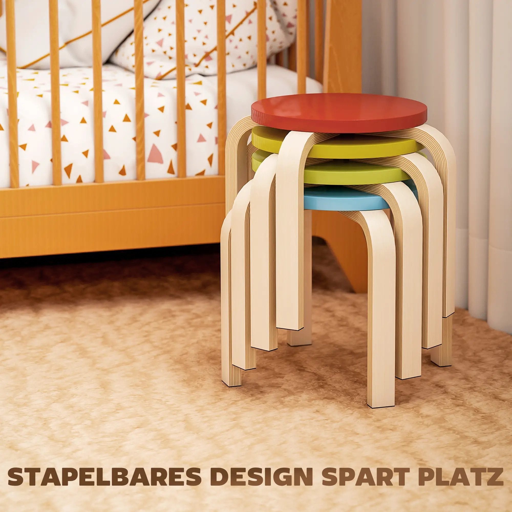 BlingBin Hocker Set mit 4 Esszimmerhockern, günstig online kaufen