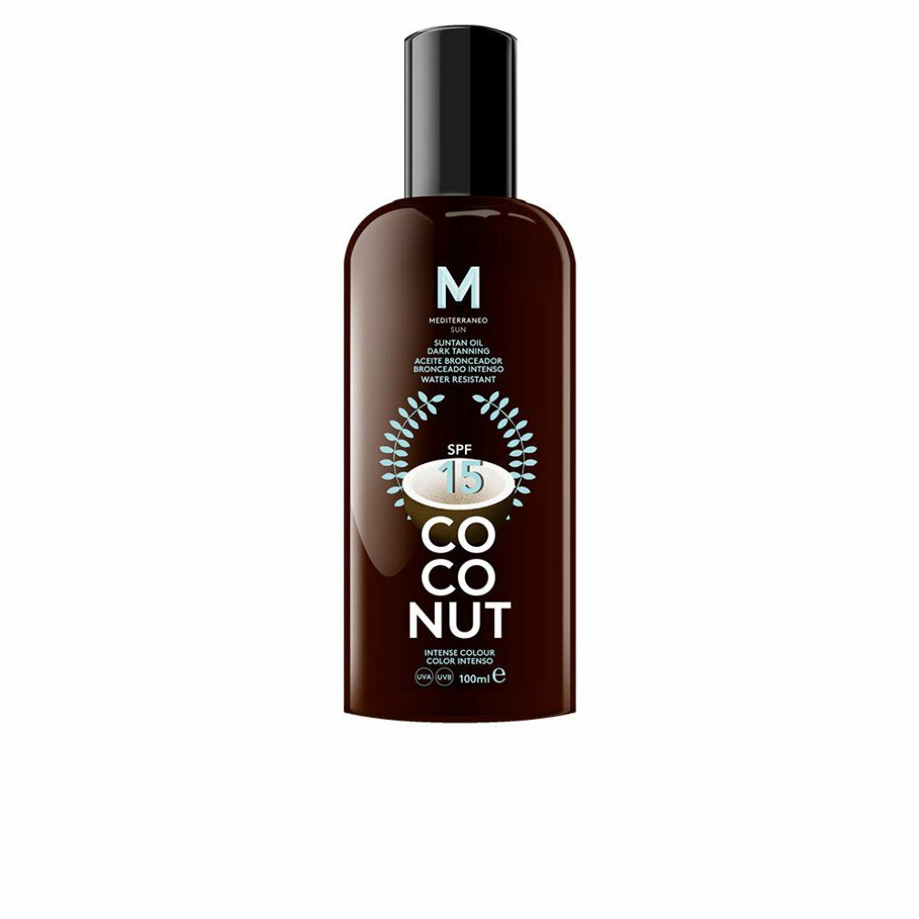 Mediterraneo Sun Sonnenschutzpflege COCONUT suntan oil dark tanning SPF15 100 ml