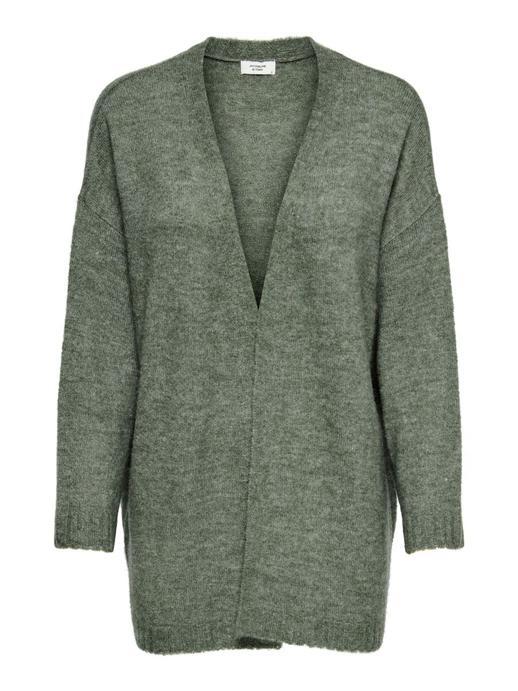 JACQUELINE de YONG Cardigan offene Strickjacke Cardigan KNT NOOS für (1-tlg) Normal Fit V-Ausschnitt unifarben wärmend Ohne Verschluss