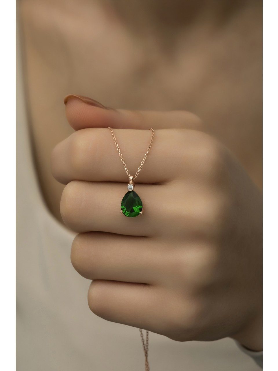 Nisan Kette und Anhänger Set, Damen Halskette aus 925er Silber – Tropfenanh günstig online kaufen