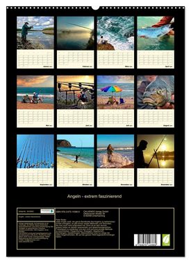 CALVENDO Wandkalender Angeln - extrem faszinierend (Premium, hochwertiger DIN A2 Wandkalender 2023, Kunstdruck in Hochglanz)