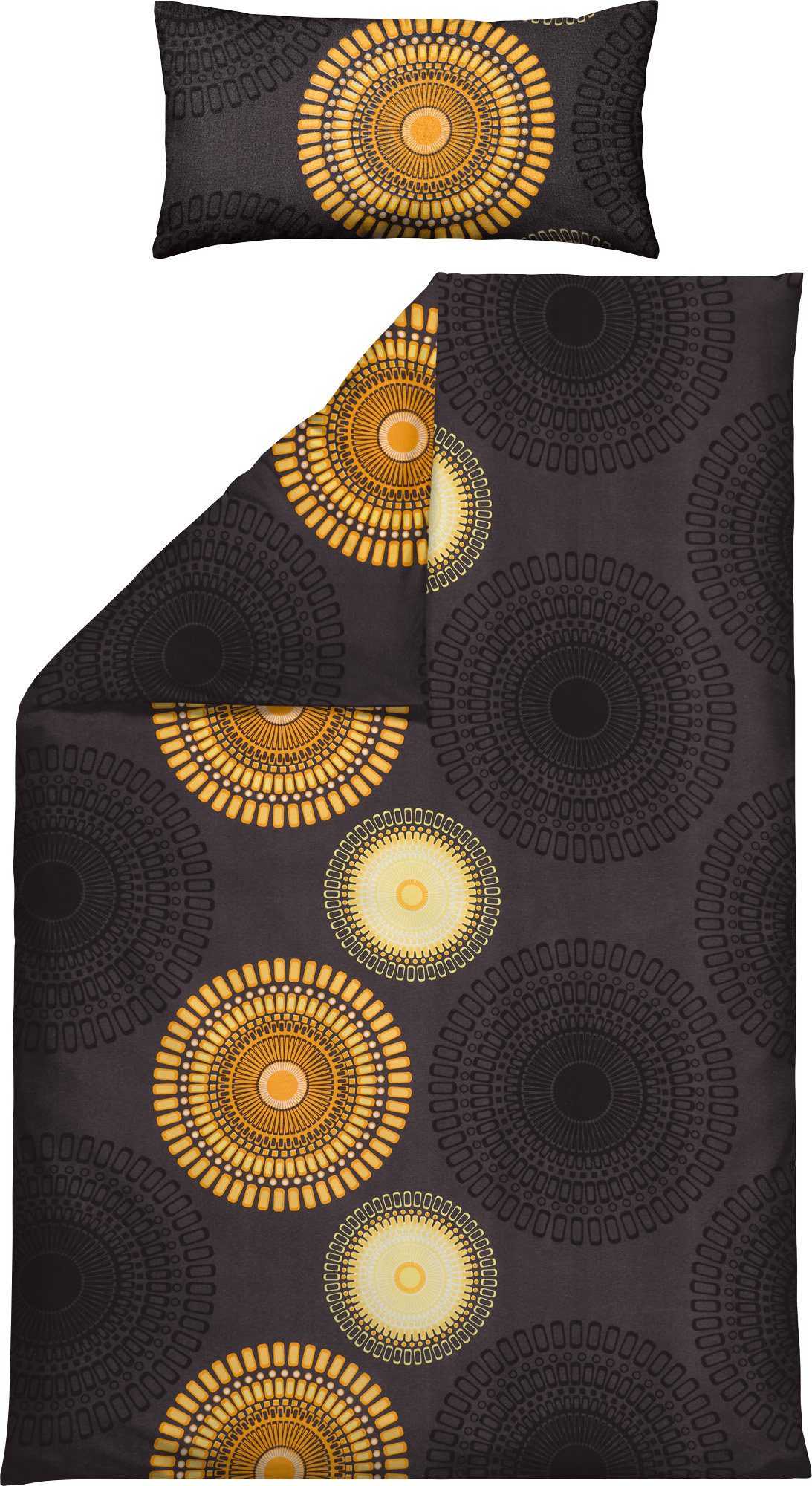 REDBEST Bettwäsche Bettwäsche, Biber, Kreise günstig online kaufen