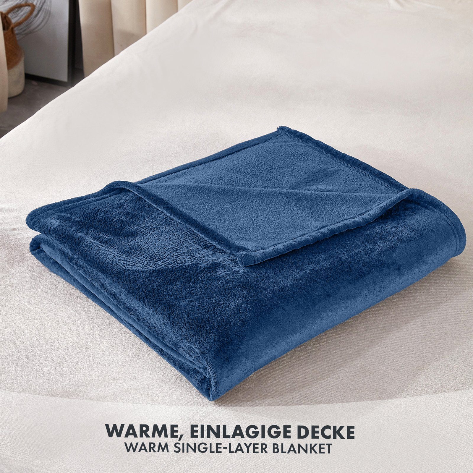Wohndecke Charme, aus flauschigem Flanell, verschiedene Größen und Farben, günstig online kaufen