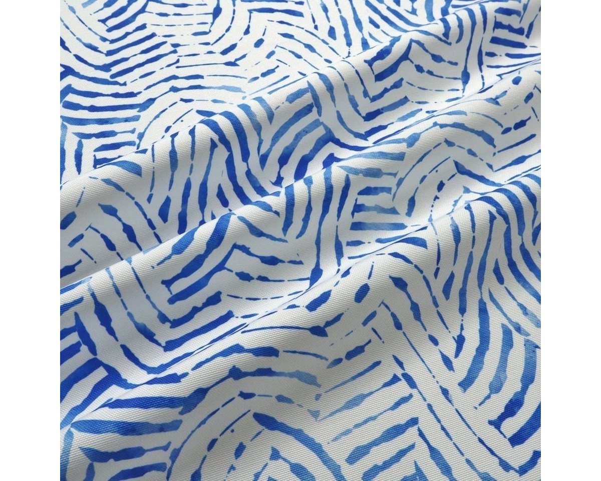 Thumbnail - Stofferia Stoff Outdoorstoff Dingle Blau, Breite 140 cm, Meterware