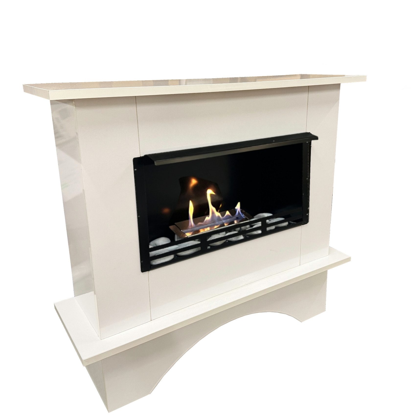 Kaminbau Mierzwa Echtfeuer-Dekokamin Nina Deluxe (Deluxe), Gelkamin, Ethanolkamin, Kaminofen, Bodenkamin