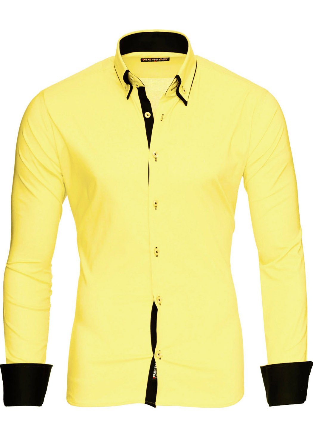 Reslad Langarmhemd Reslad Herren Langarm Hemd Alabama RS-7050 (Herrenhemd) günstig online kaufen