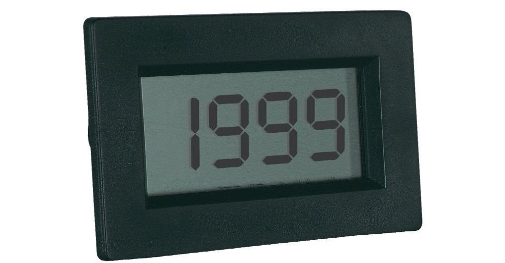 Spannungsprüfer PeakTech LDP-135: LCD Voltmeter-Einbaumodul ~ 13 mm Ziffernhöhe