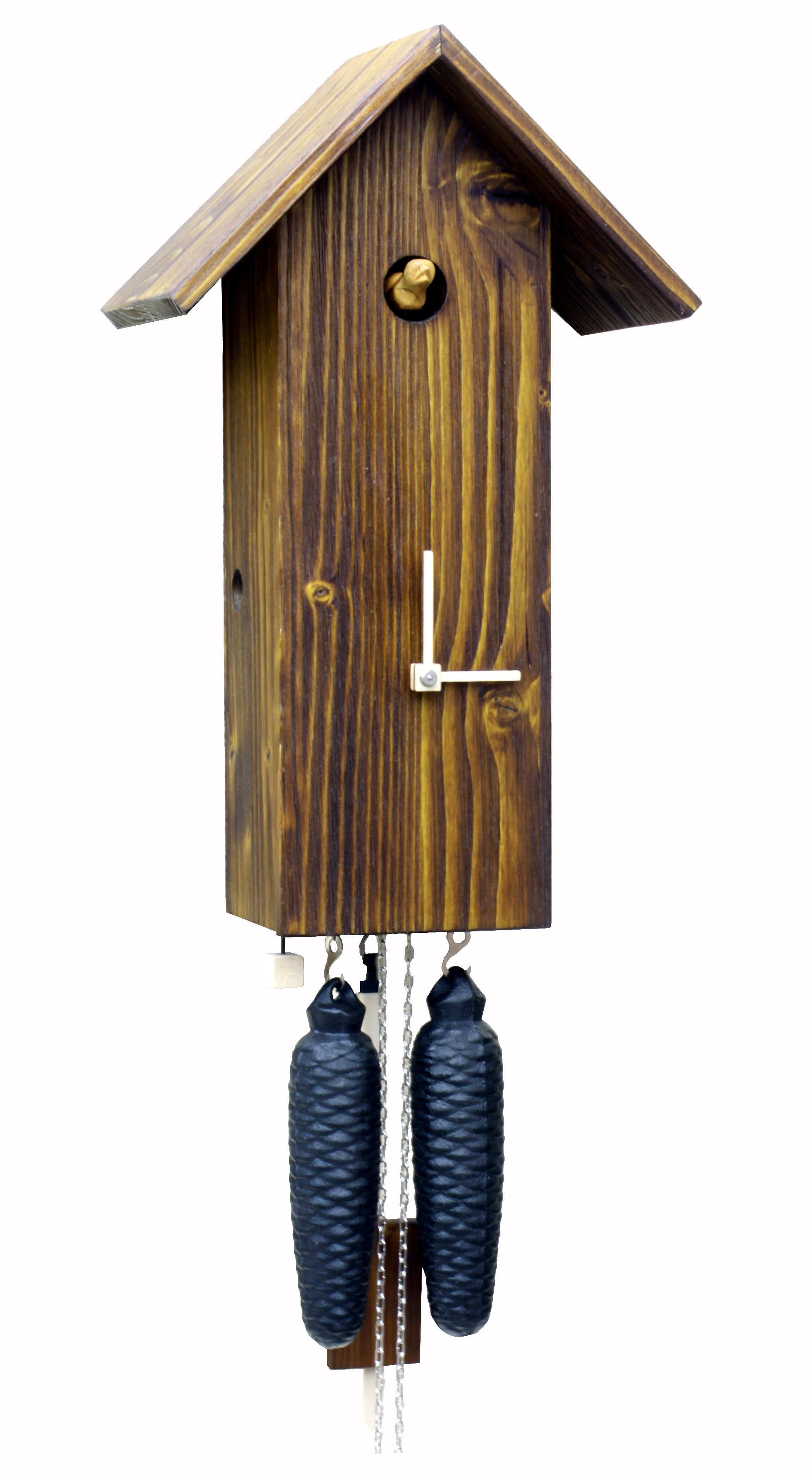 Rombach & Haas Pendelwanduhr Kuckucksuhren ROMBA Design Serie SLM3 8-Tage (hörbare Tickgeräusche)