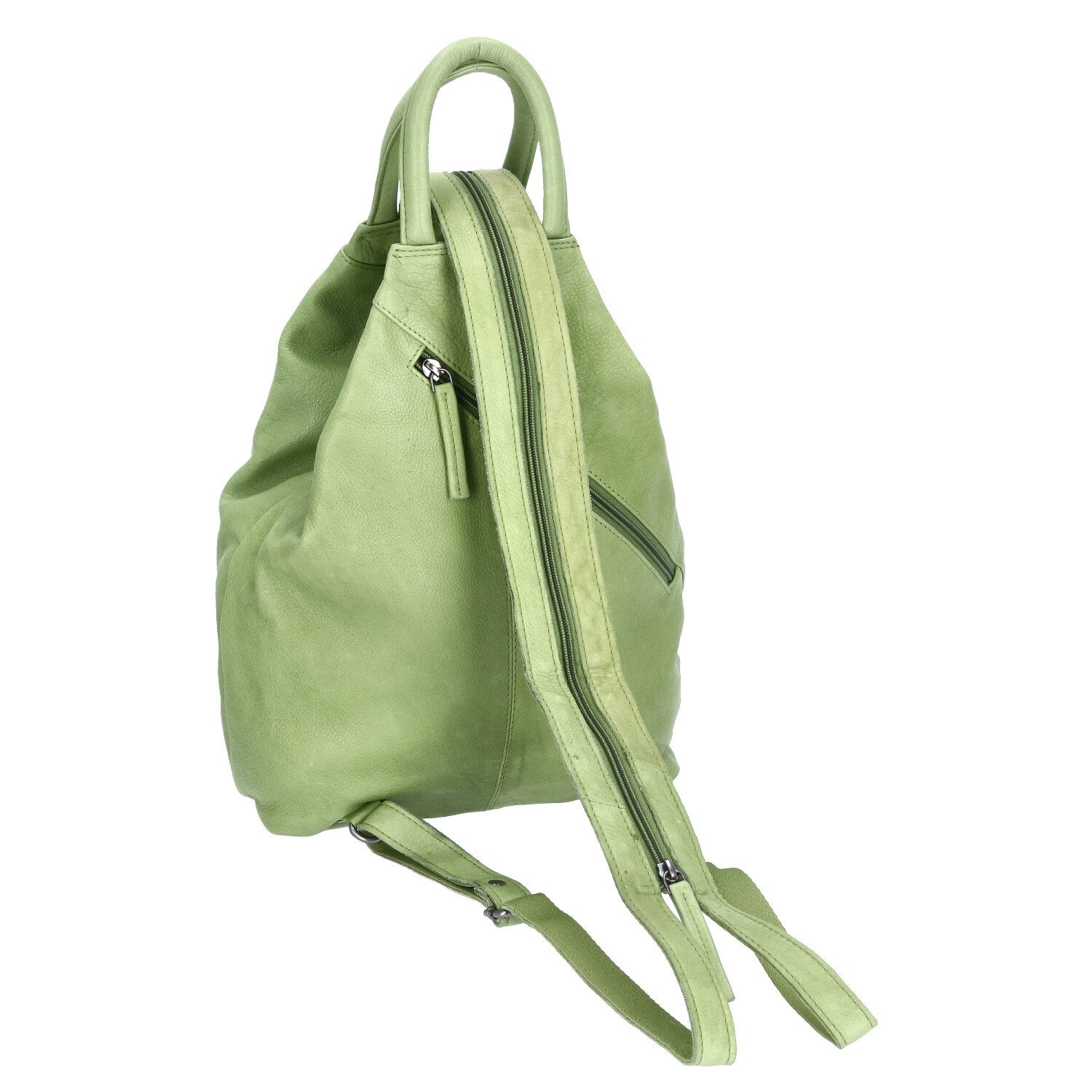 The Skandinavian Brand Freizeitrucksack The Skandinavian Brand Damen Leder Rucksack Green (1-tlg)