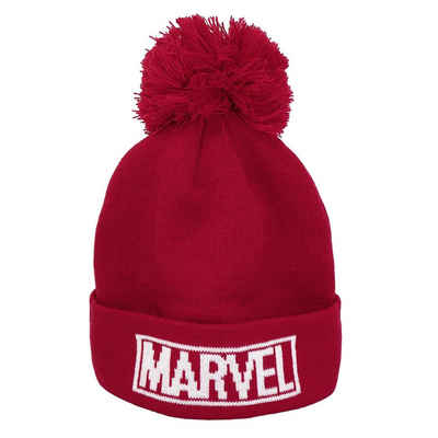 MARVEL Flat Cap »Marvel Beanie Logo rot«