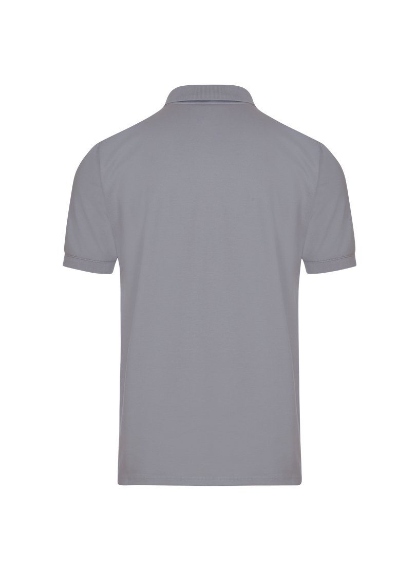 Poloshirt cool-grey TRIGEMA DELUXE Poloshirt Piqué Trigema