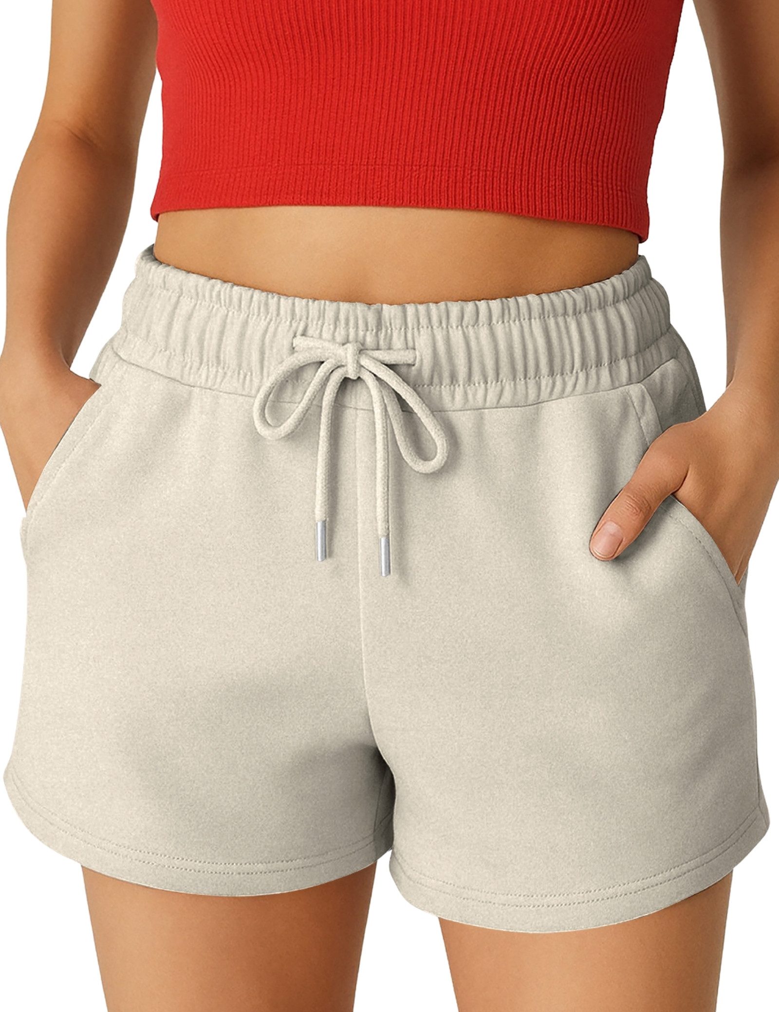 R-CAMP Shorts Kurze Hosen Damen Sweatshorts (Packung, 1-tlg., 1tlg) Lycra - günstig online kaufen