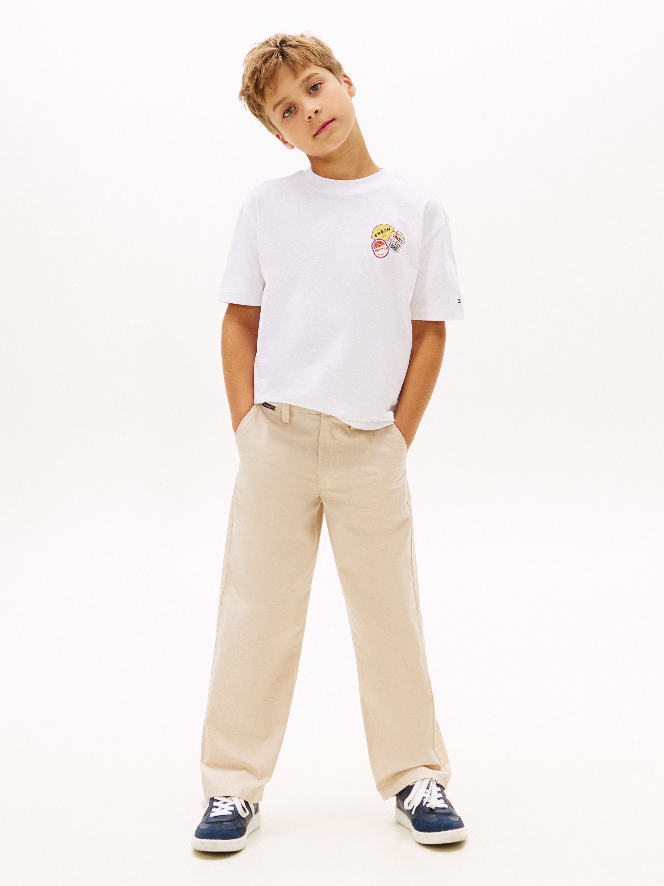 Tommy Hilfiger T-Shirt STICKER PRINT GRAPHIC T-SHIRT Kinder bis 16 Jahre, mit Sticker-Print
