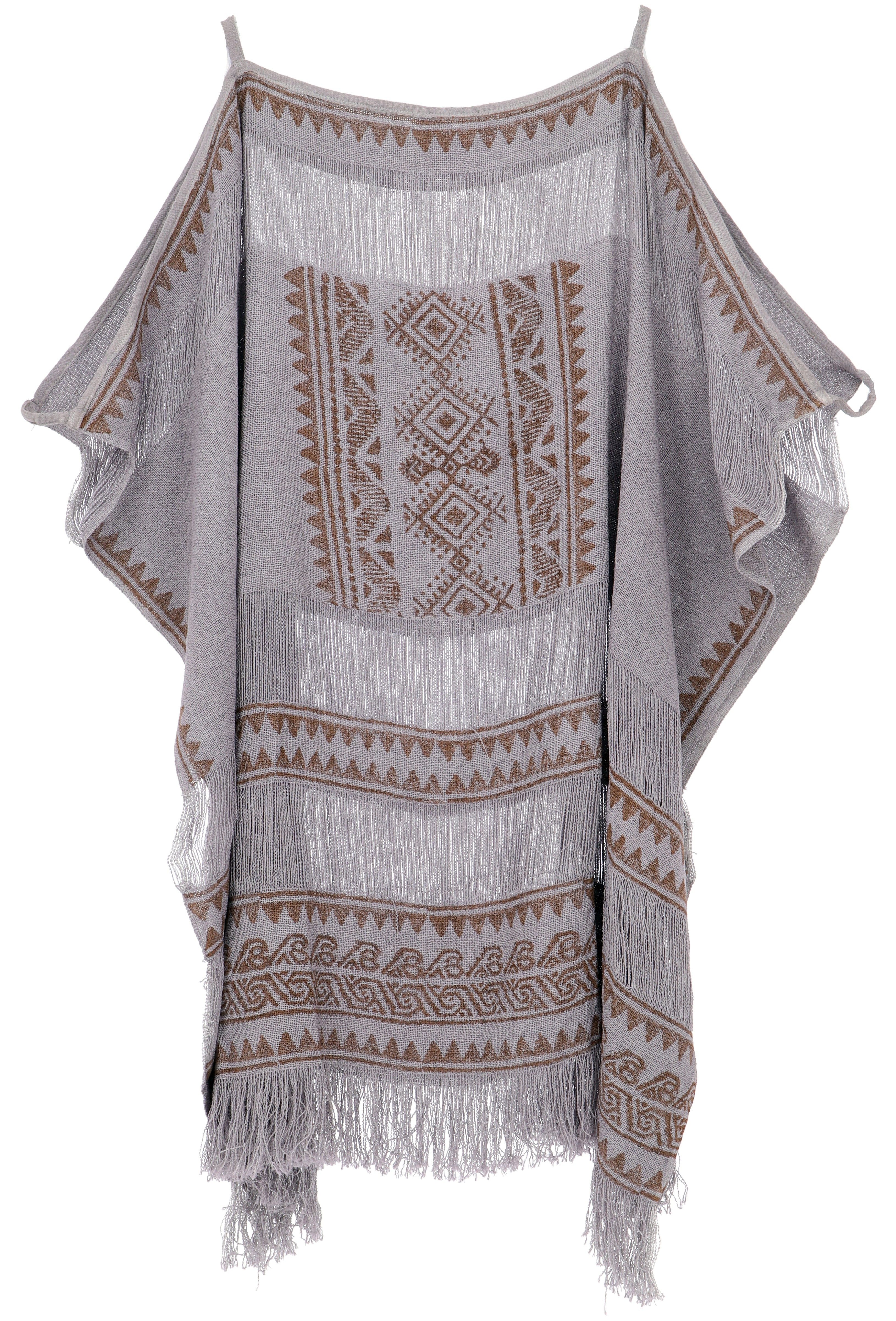 Guru-Shop Langjacke Boho Poncho, leichtes oversize günstig online kaufen