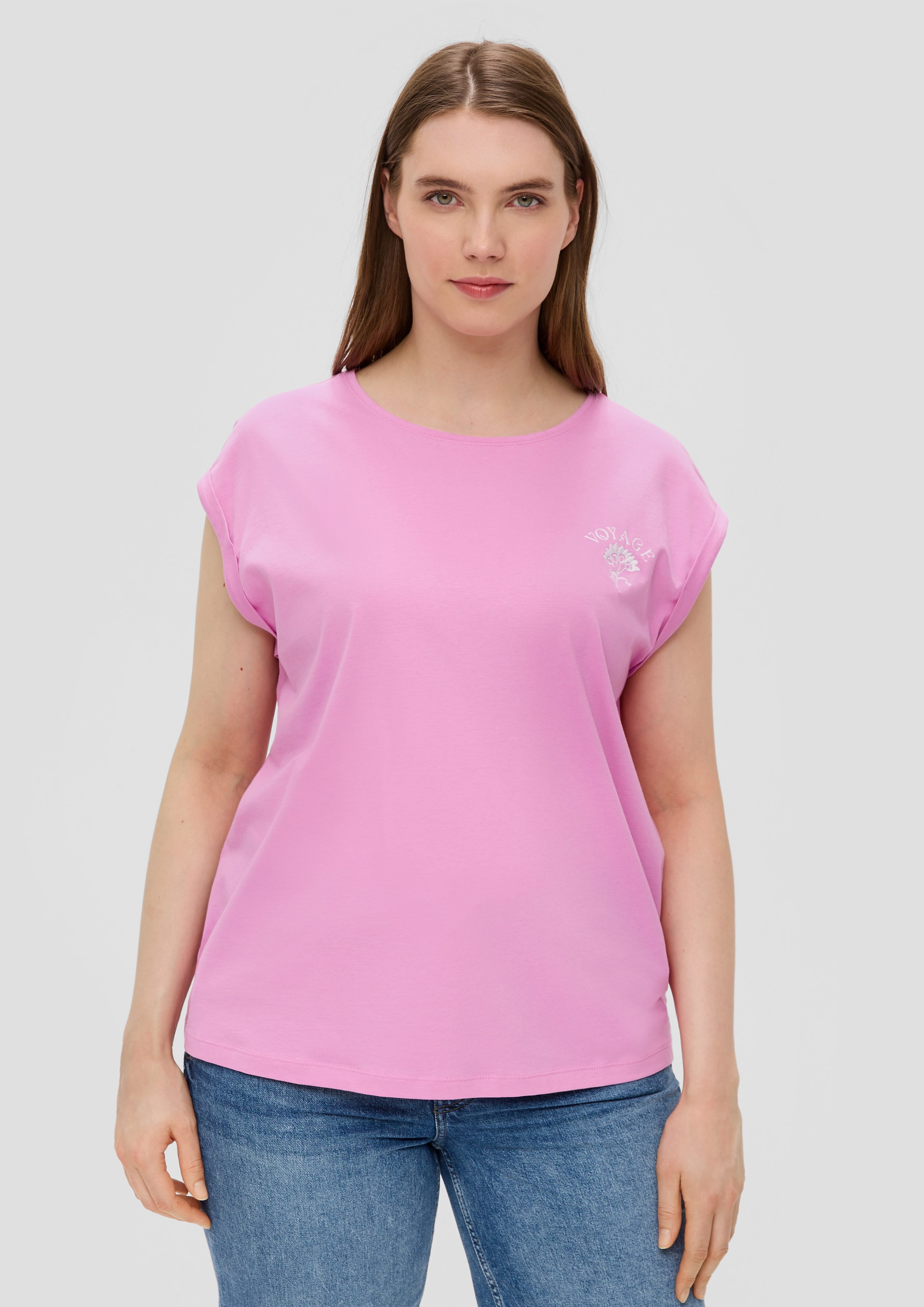 s.Oliver Shirttop Relaxed-Fit-Shirt aus Baumwolle mit günstig online kaufen
