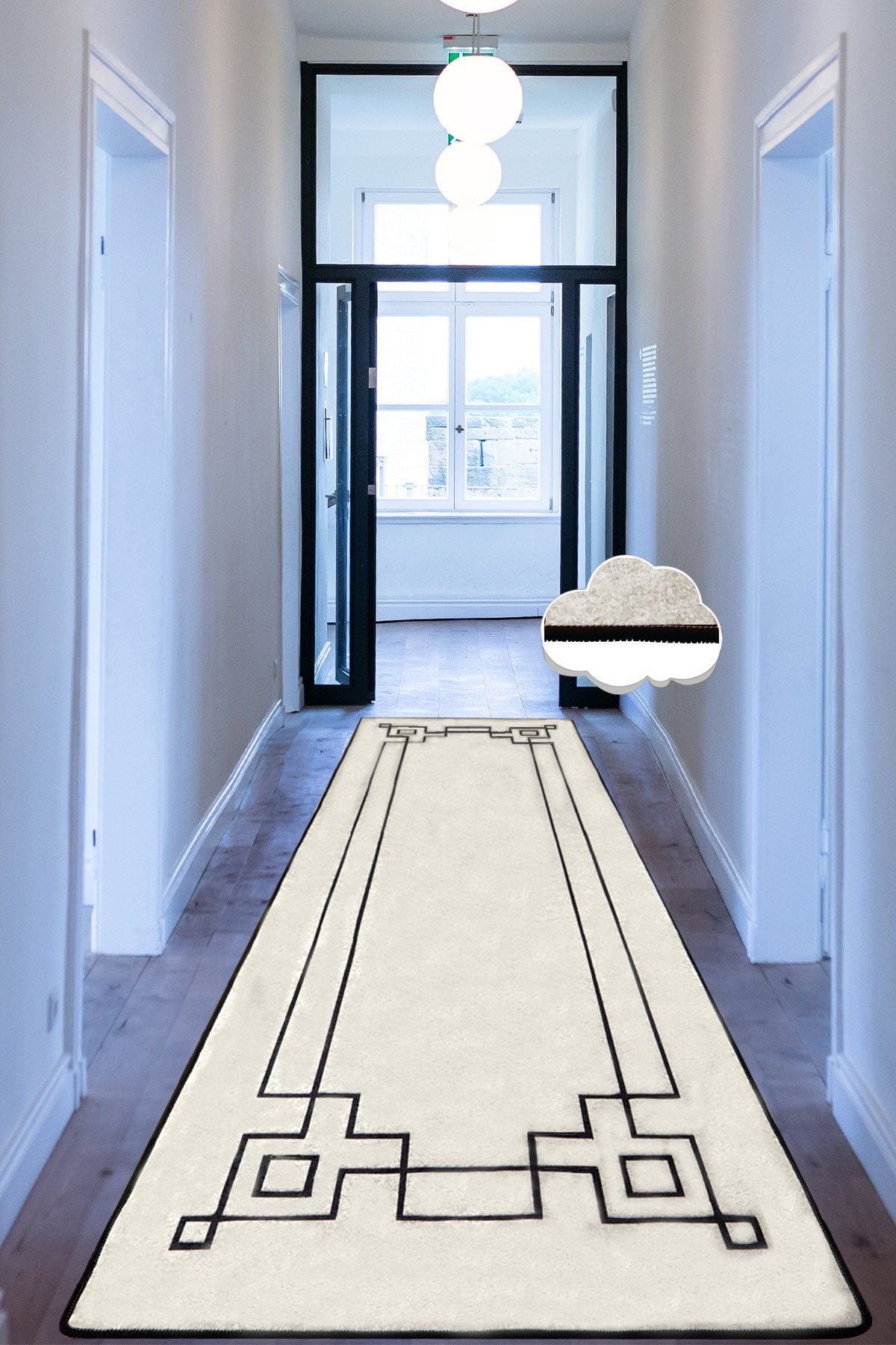 Conceptum Hypnose Teppich 100% POLYESTER, 80 x 300 cm L6719 günstig online kaufen