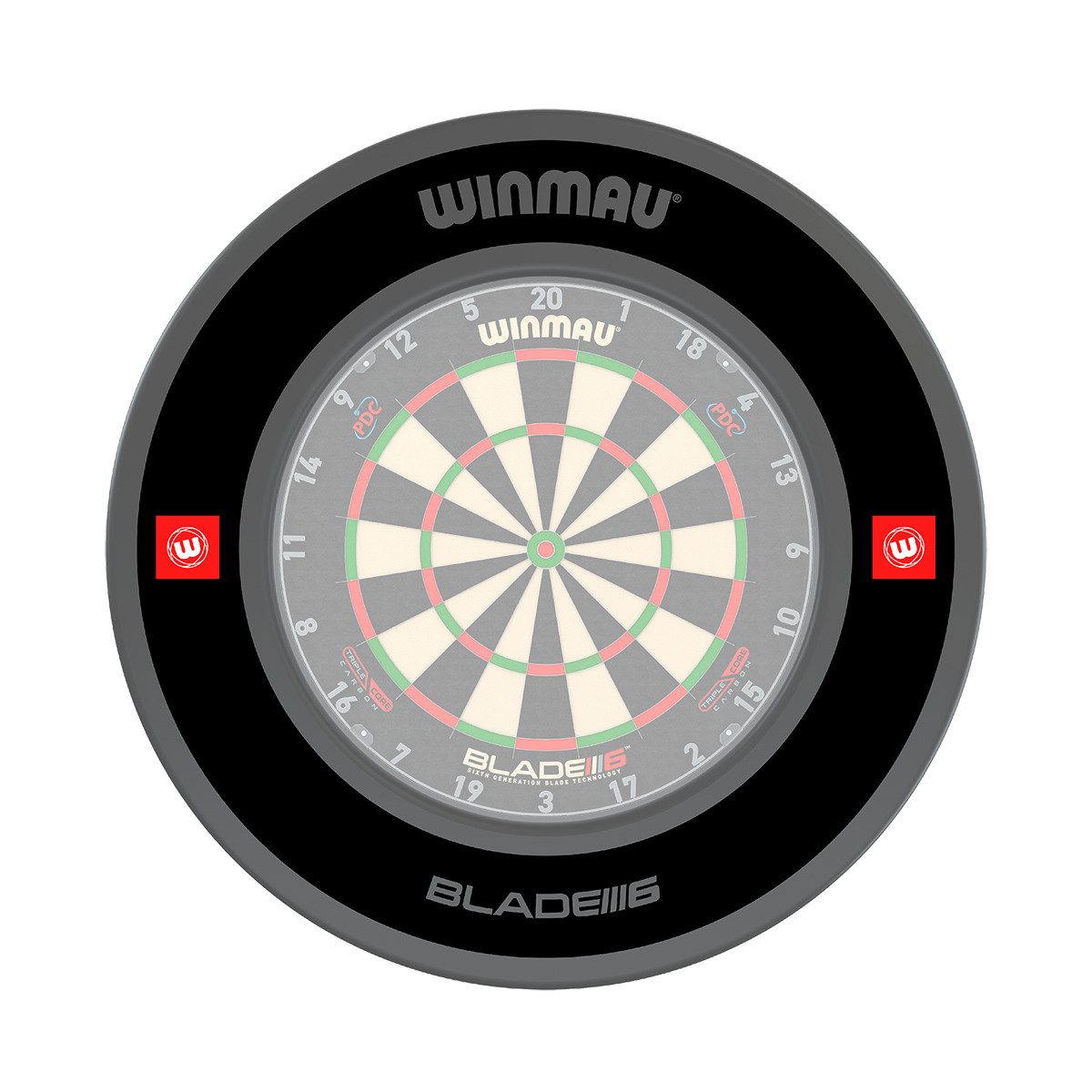 Winmau Dart-Wandschutz Surround Pro-Line 1.0 black 4457, Dartscheibe Dart Scheibe Darts