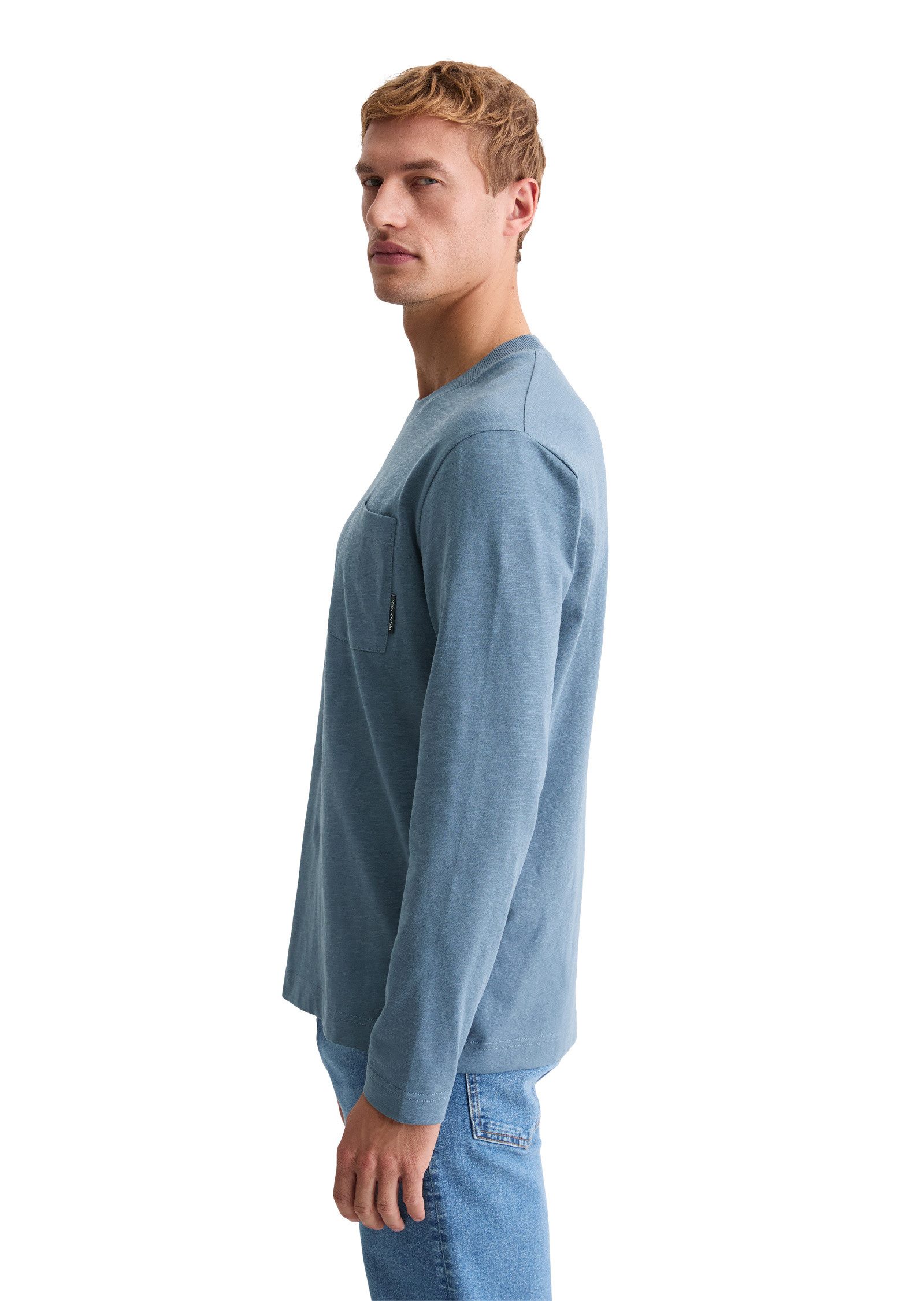 Marc O'Polo Langarmshirt in Heavy-Slub-Jersey-Qualität günstig online kaufen