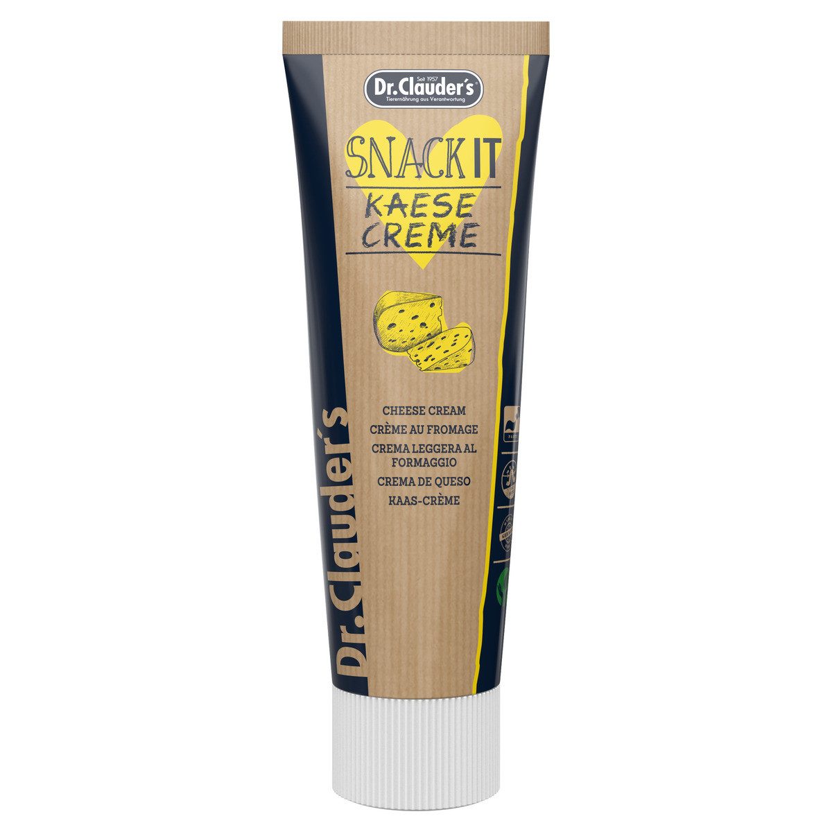 Dr. Clauder's Snack IT Käse Creme 100 g, Snack für: Hund