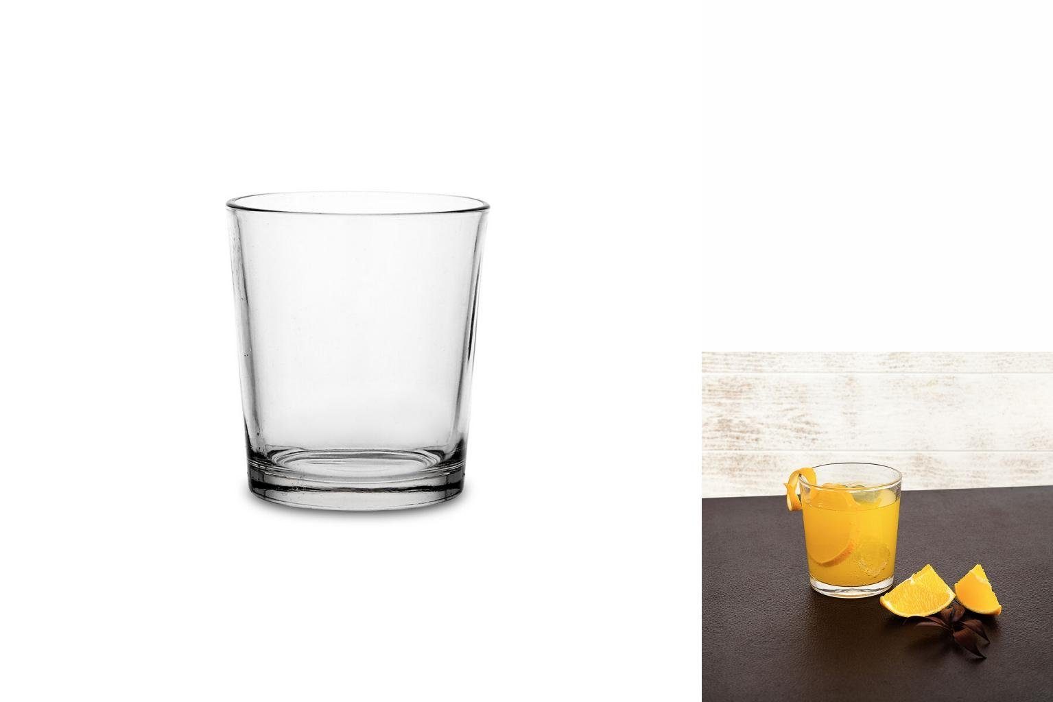 Bigbuy Glas Gläserset Durchsichtig 24 Stück Glas 360 ml, Glas