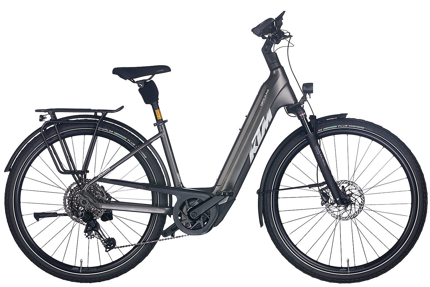 KTM E-Bike KTM Cento 10 Plus 800 Wh Damen grau 2025, 10 Gang Shimano CUES U6000-11/10 LG shadow+, Kettenschaltung, Bosch Performance Line CX GEN5 smart System, 800 Wh