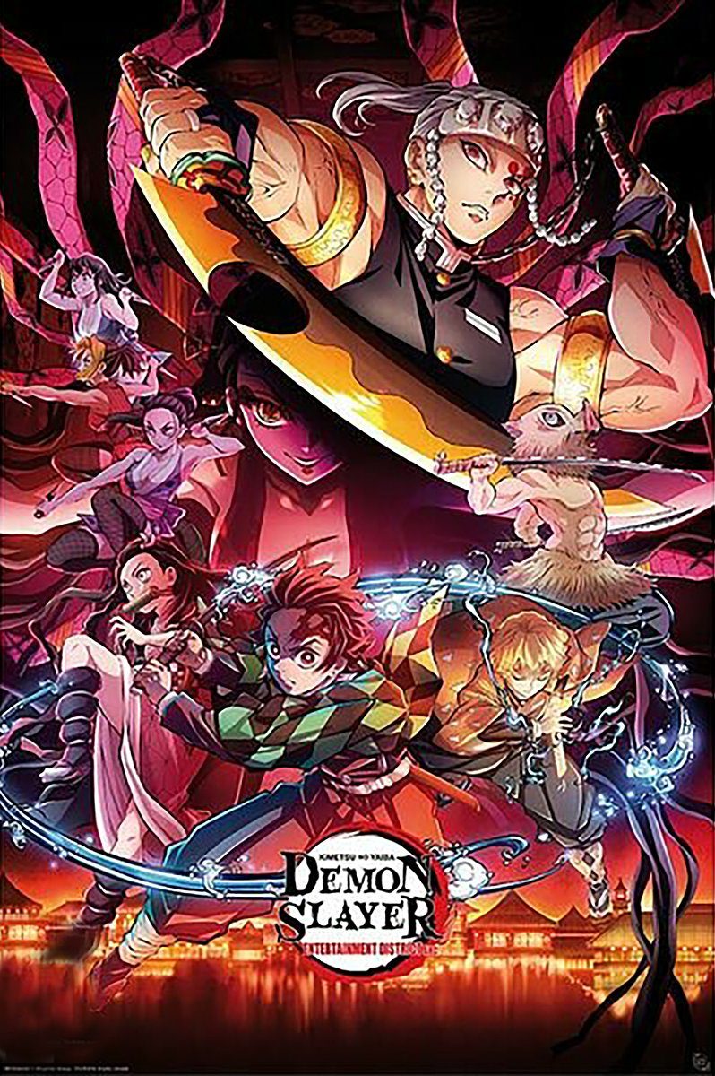 GB eye Poster Demon Slayer Poster Entertainment District 61 x 91,5 cm günstig online kaufen