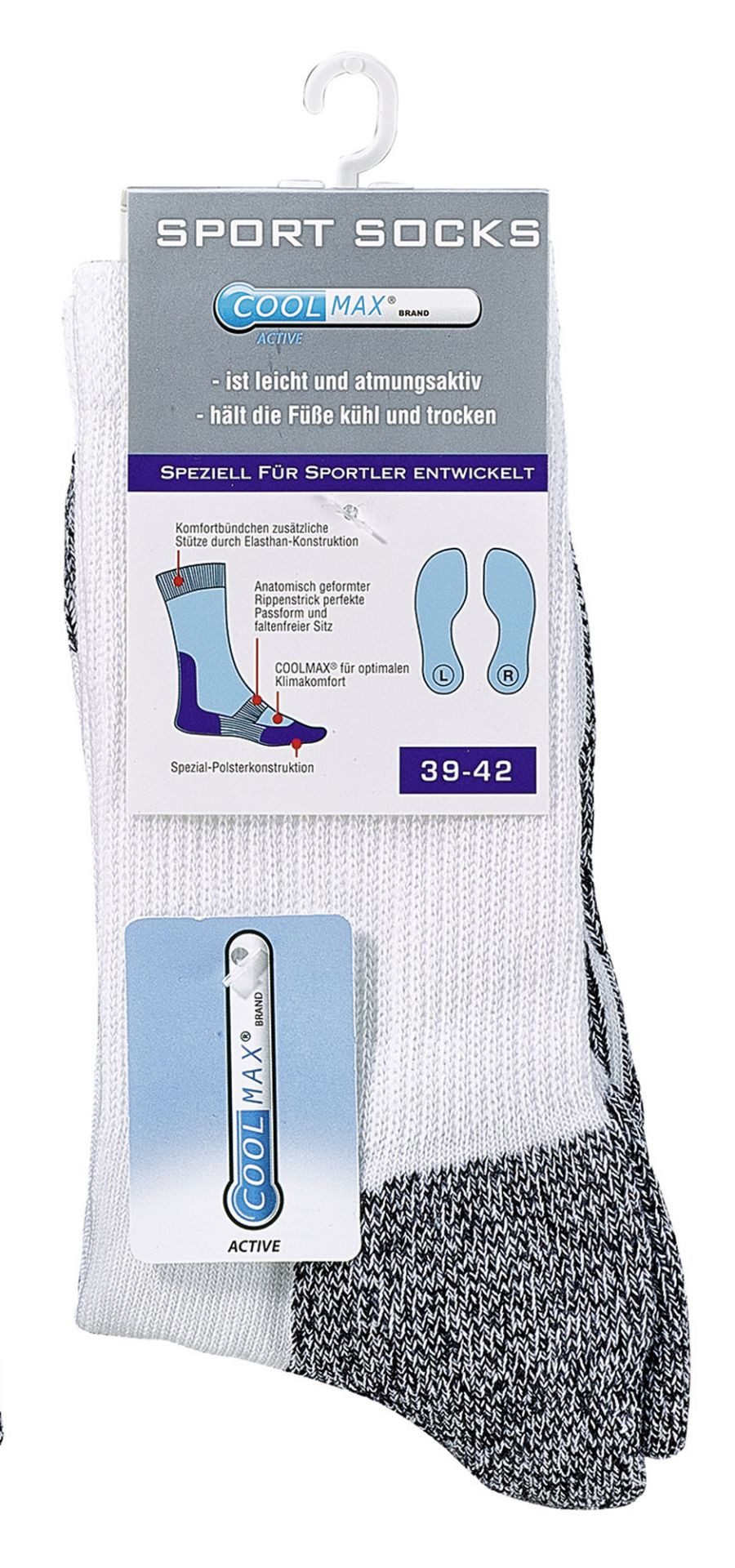 Wowerat Sportsocken 2 Paar COOLMAX® Trekking-Socken, günstig online kaufen