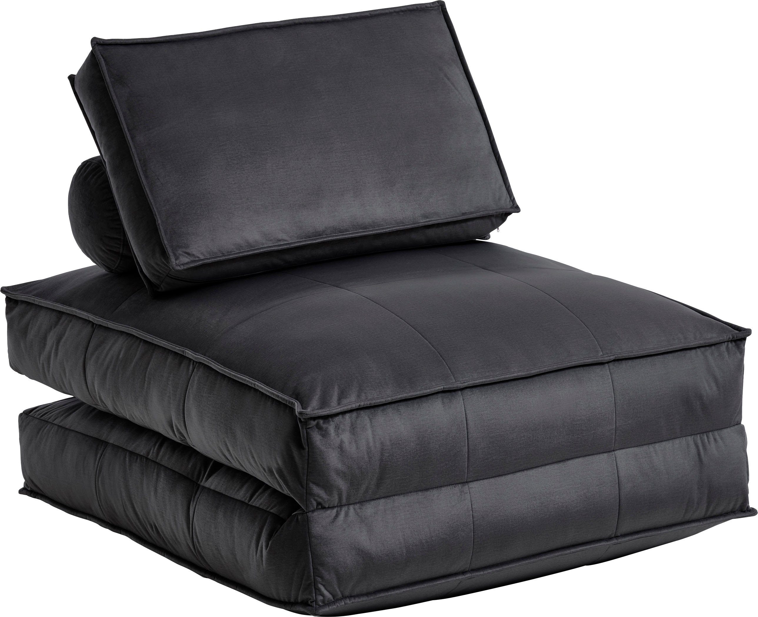 zum wandelbar Gästebett XXL-Sessel anthrazit XXL-Sessel home ATLANTIC anthrazit Miro, | collection