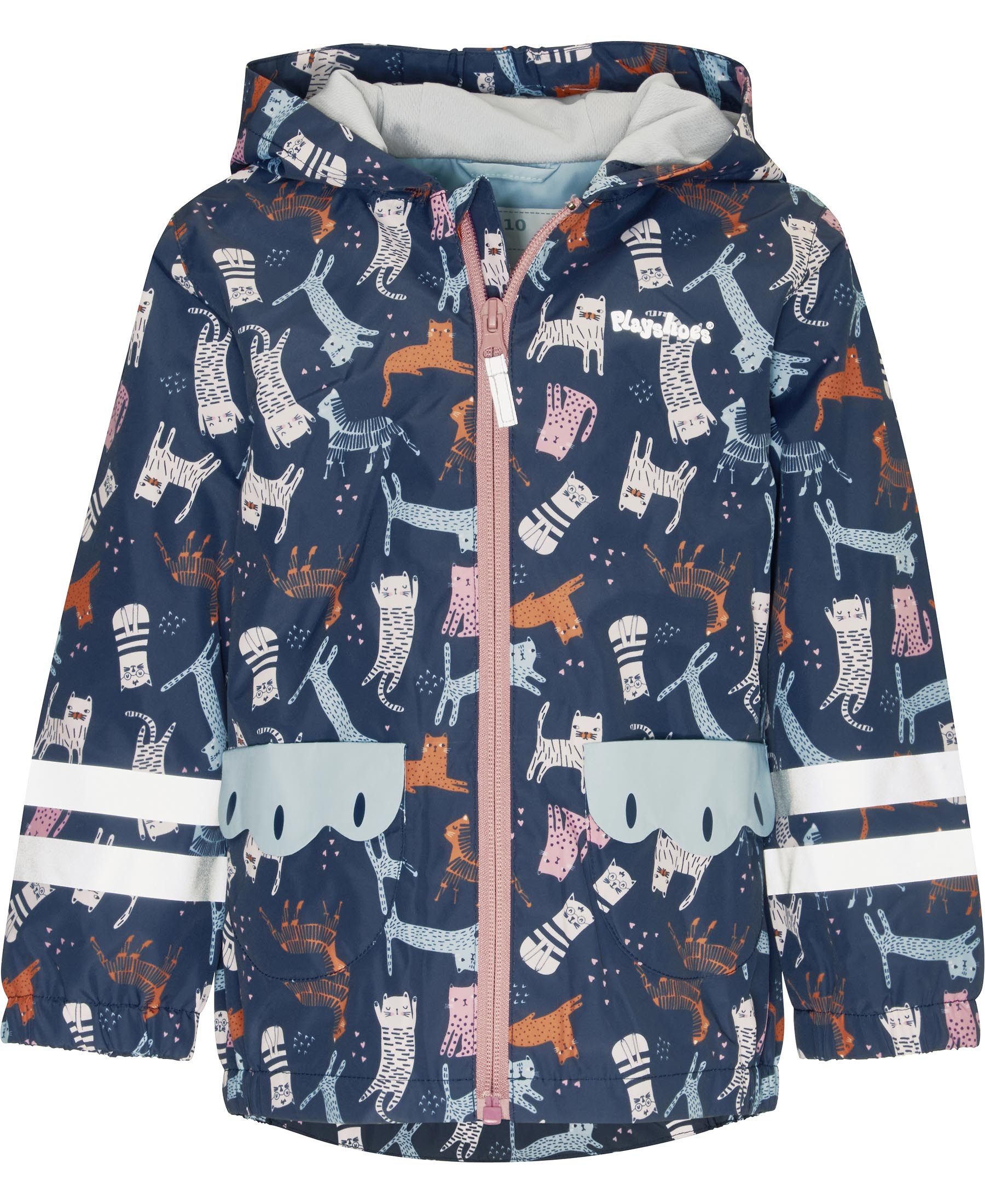 Playshoes Regenjacke Outdoor-Jacke Katzen allover