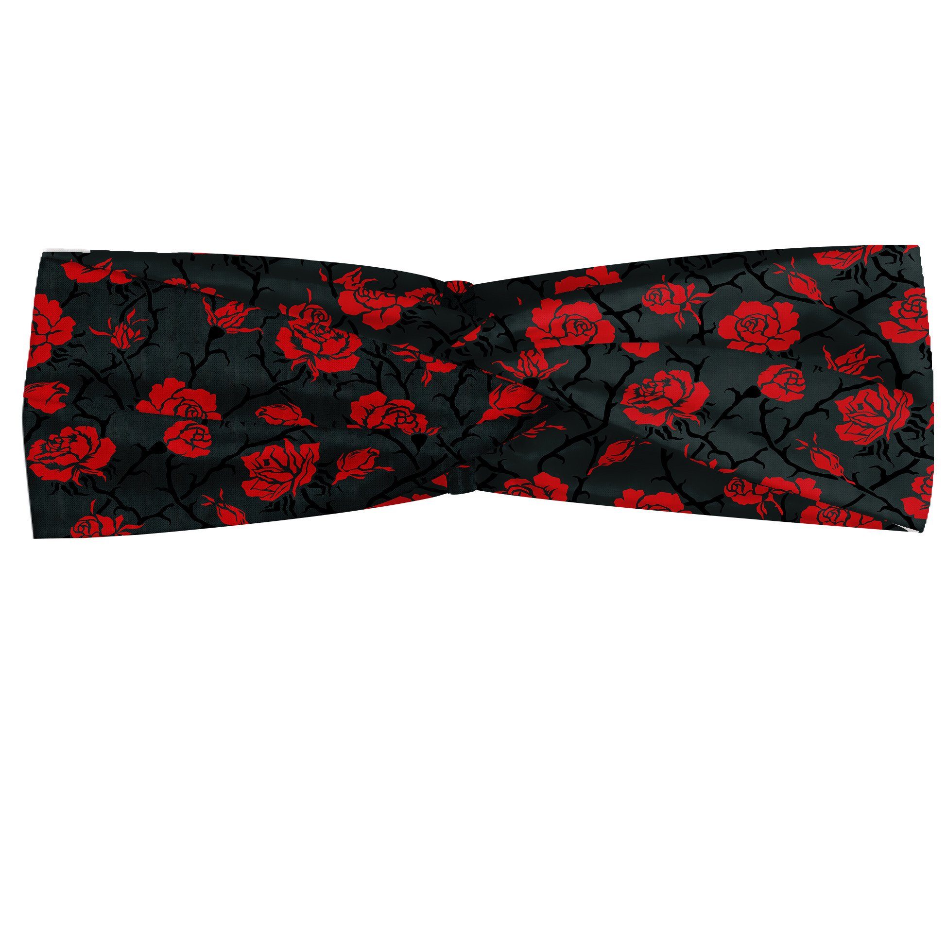 Abakuhaus Stirnband Elastisch und Angenehme alltags accessories rot Mystic Rose wirbelt