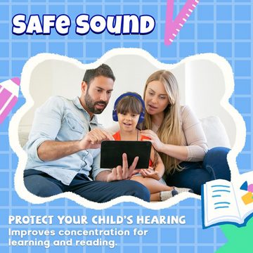 ONTA Faltbarer Leichte für Kinder On Ear Audio Kinder-Kopfhörer (Energievolle Treiber für kraftvollen Sound und beeindruckende Tonqualität., mit erstklassiger Klangqualität und individuellem Komfort)