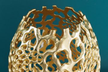 riess-ambiente Dekovase ABSTRACT LEAF 50cm gold (Einzelartikel, 1 St), Wohnzimmer · Handmade · Metall · Gold-Design · Schlafzimmer