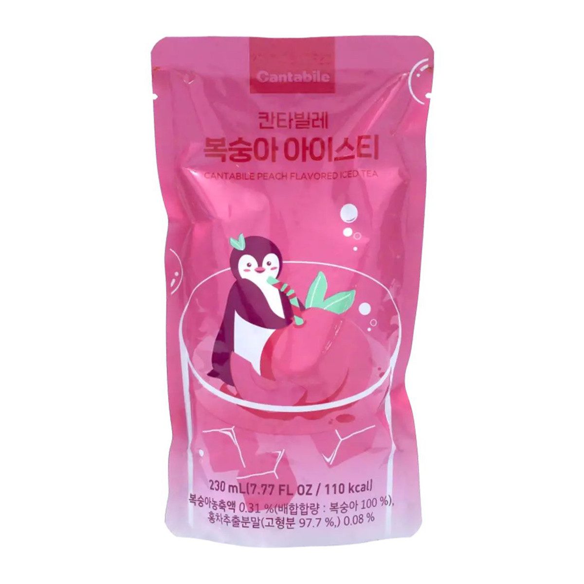 Cantabile Kaffee, Cantabile Peach Ice Tea fruchtiger Geschmack reifer Pfirsich 230ml