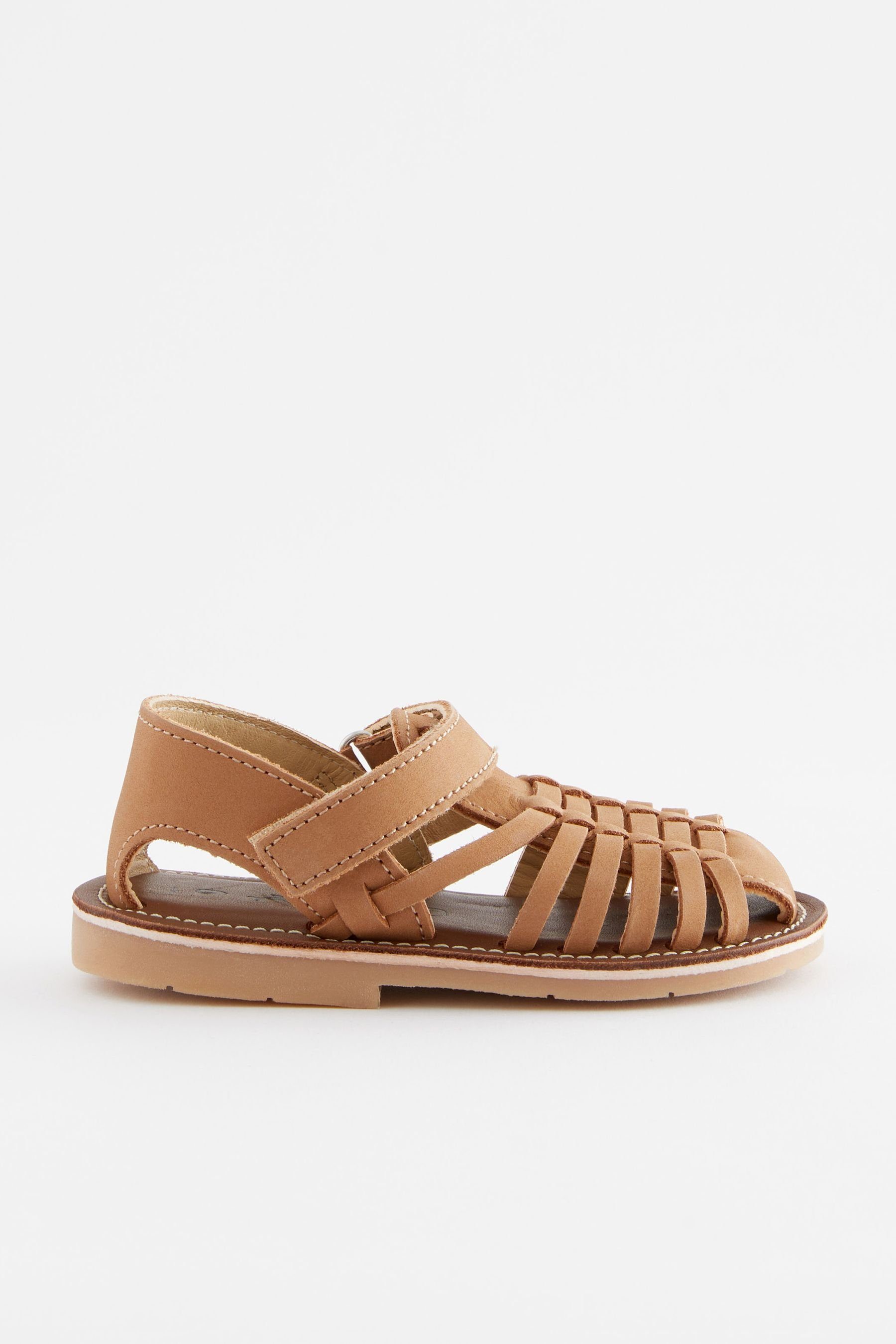 Next Sandale aus Leder Sandale (1-tlg) Tan Brown