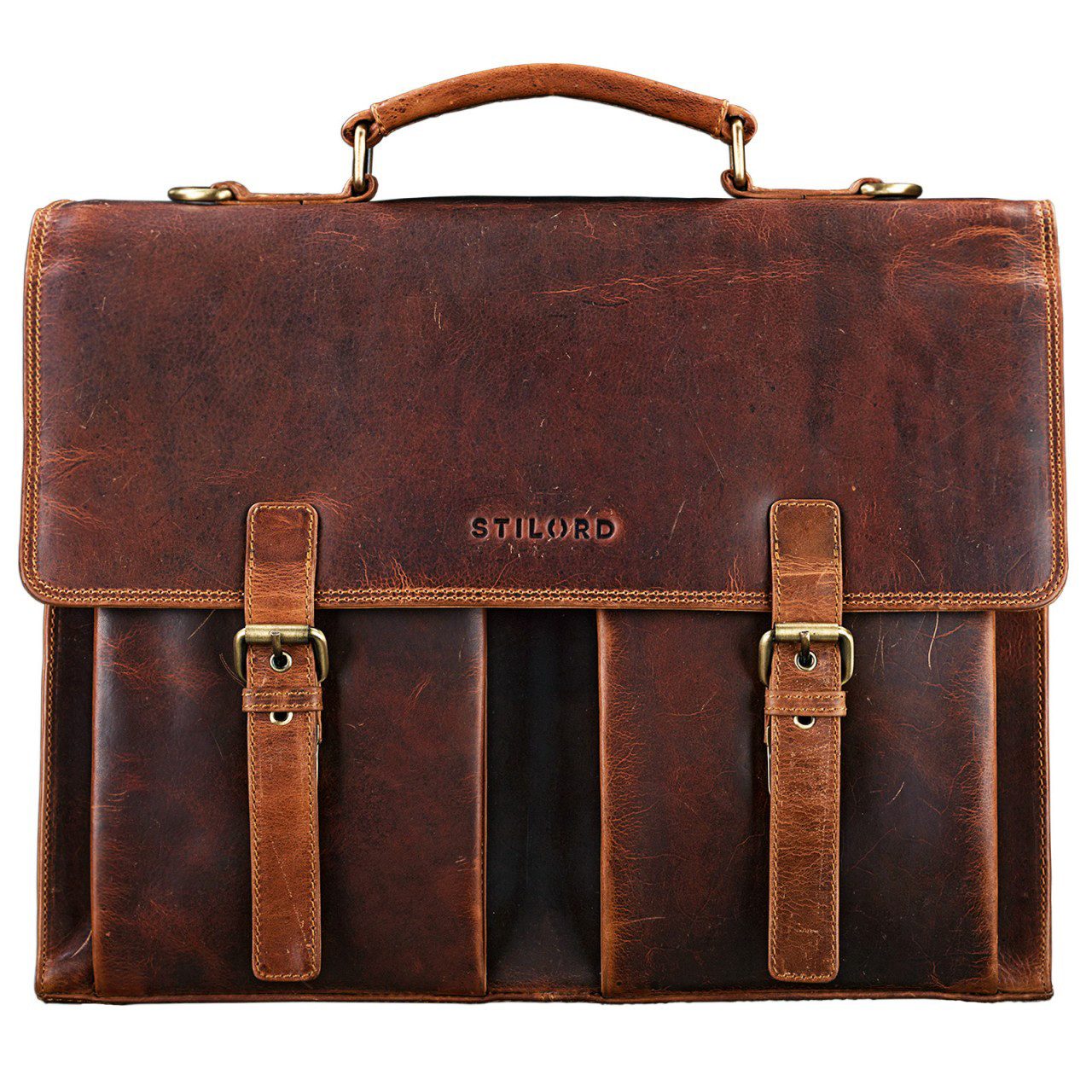 STILORD Aktentasche "Constantin" Vintage Lehrertasche Aktentasche