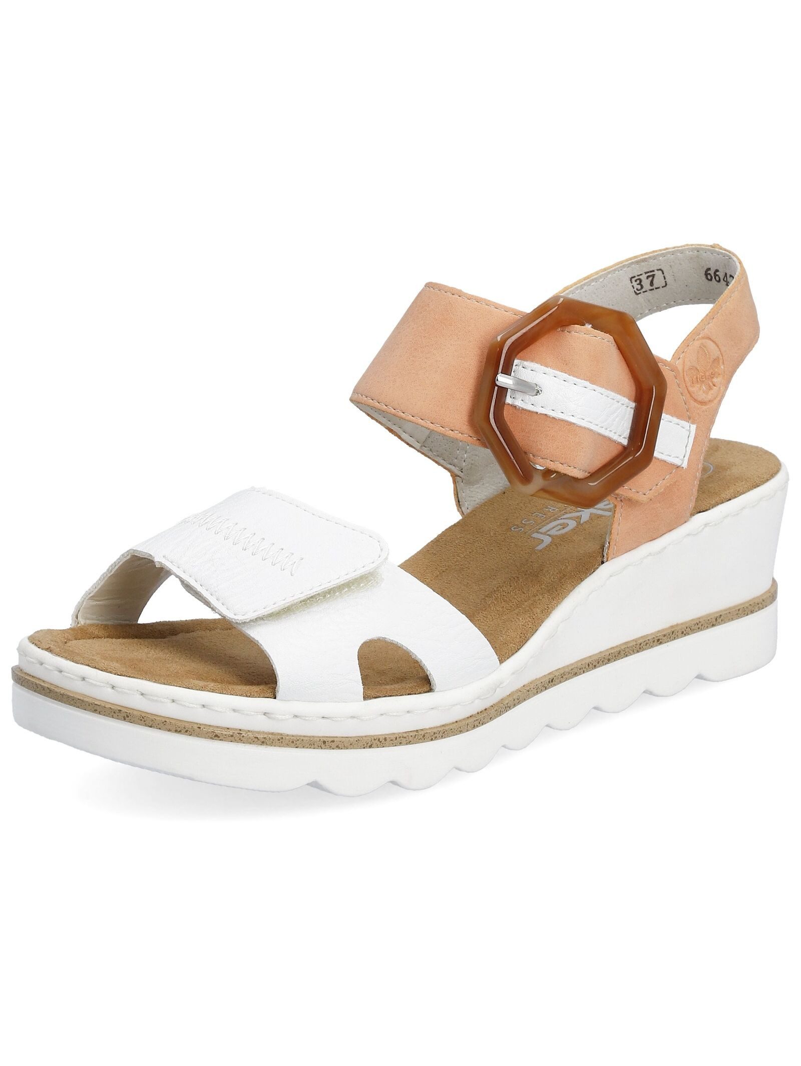 Rieker Rieker Sandalen Lederimitat Keilsandalette